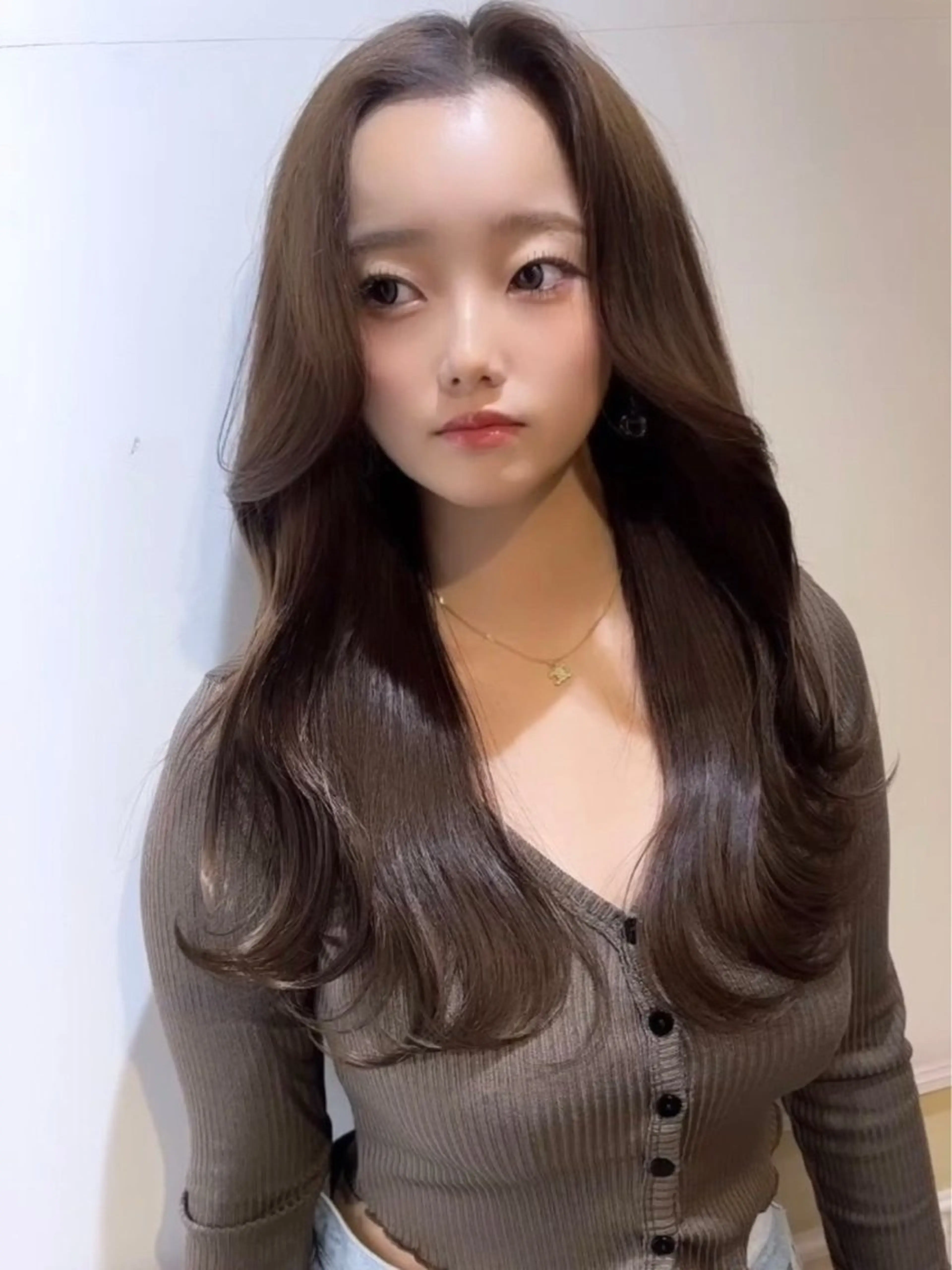 ロング カラー 髪質改善×韓国 レイヤー ひかるのヘアスタイル
