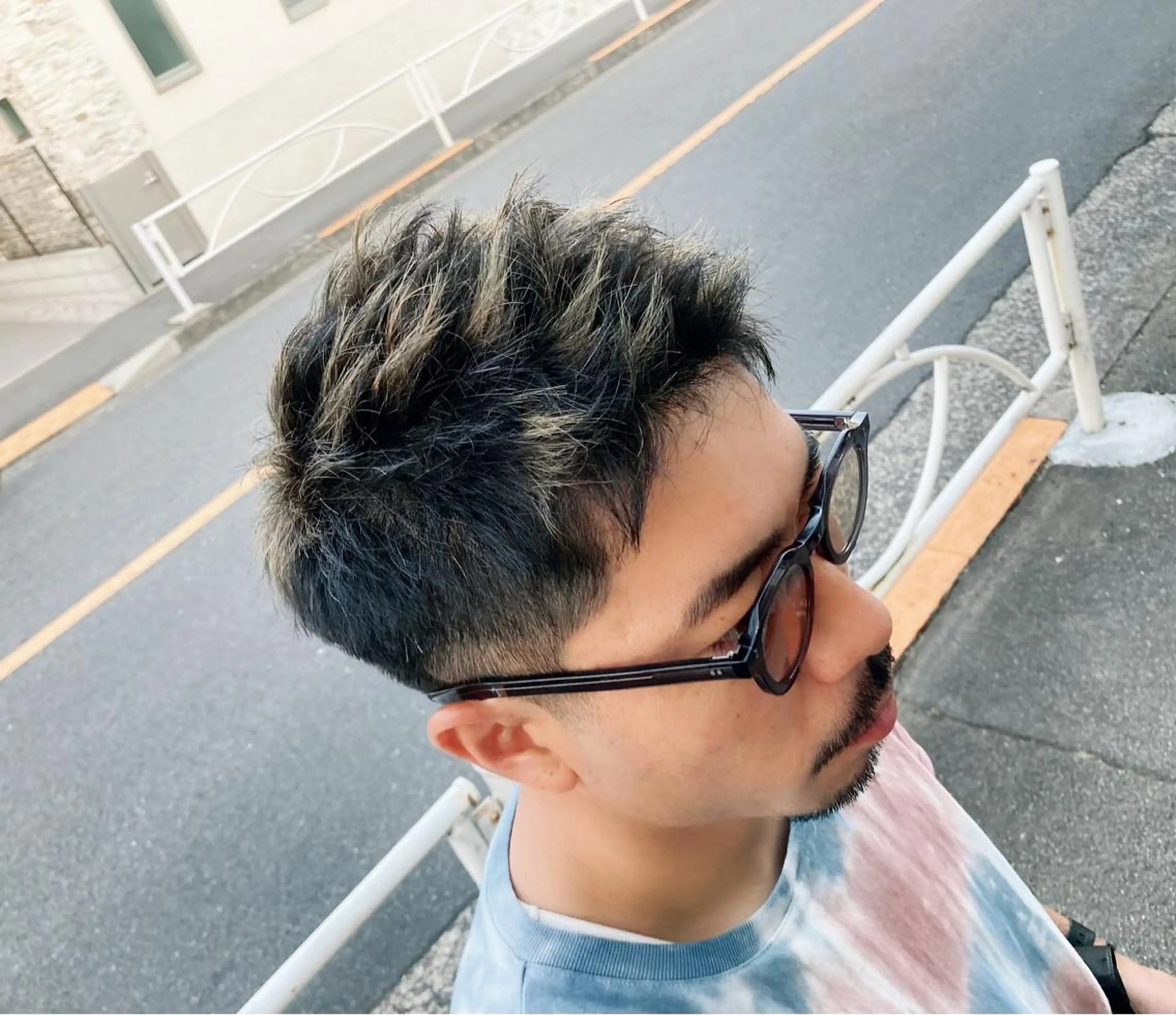 ショート メンズ カット ヘアカラー トリートメント 大西 カズマのヘアスタイル