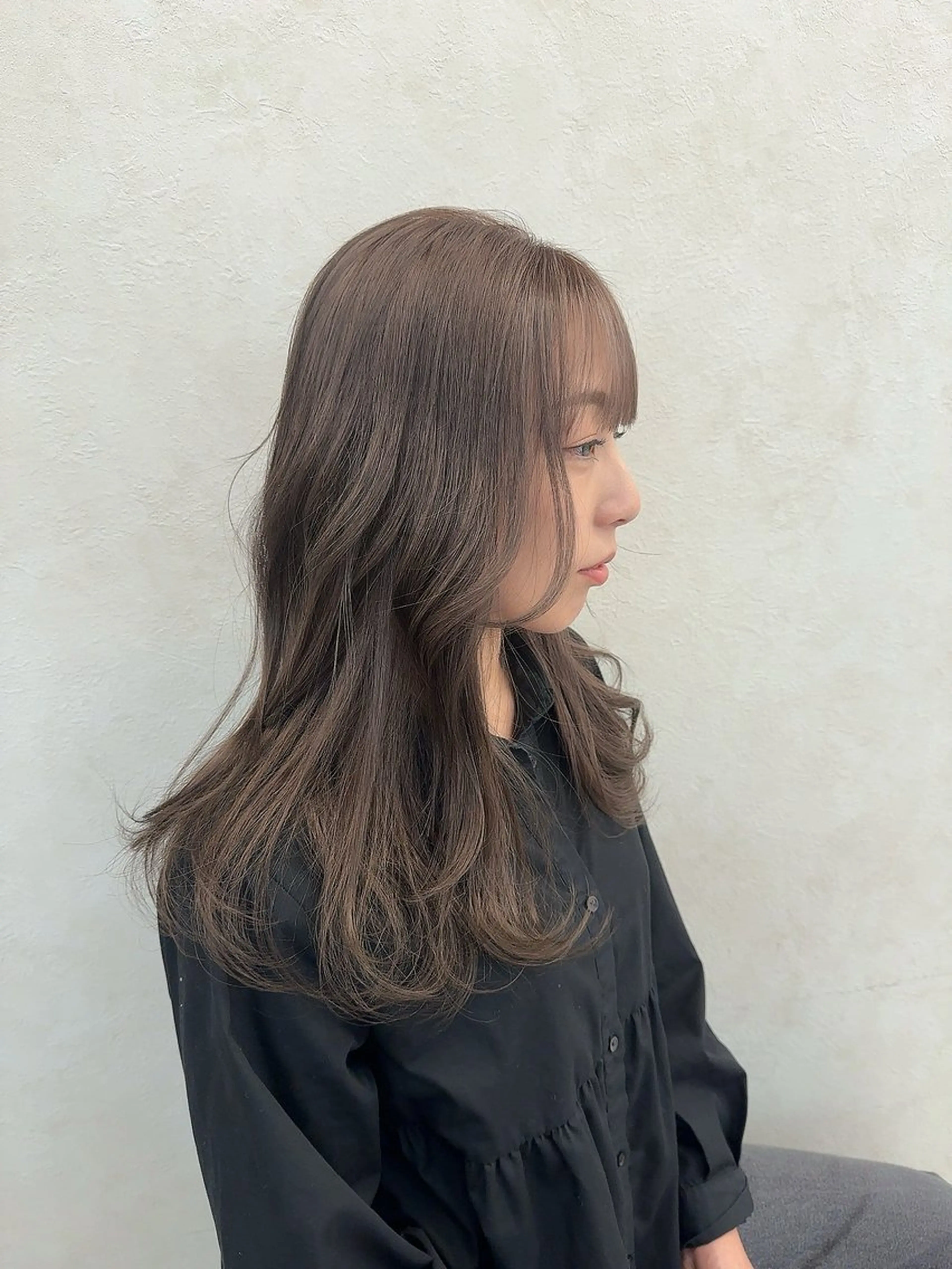 セミロング カラー カット ヘアカラー トリートメント SOYON守口ジャガータウン店【ソヨン】所属・AKI 🐉のヘアスタイル