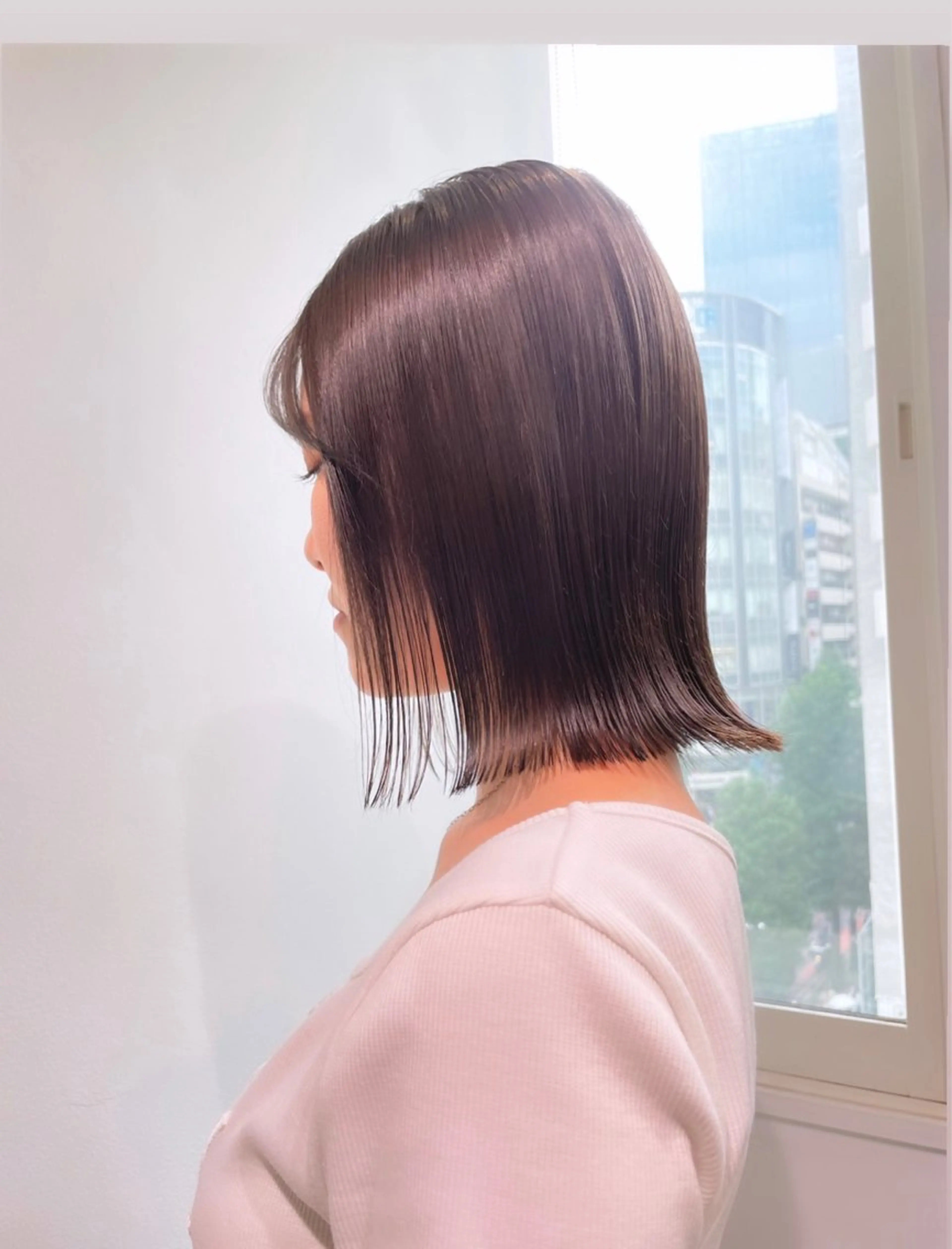 ショート カラー 髪質改善 トリートメント カット ヘアカラー トリートメント 🩵縮毛矯正  髪質 改善 ツヤ髪🩵のヘアスタイル