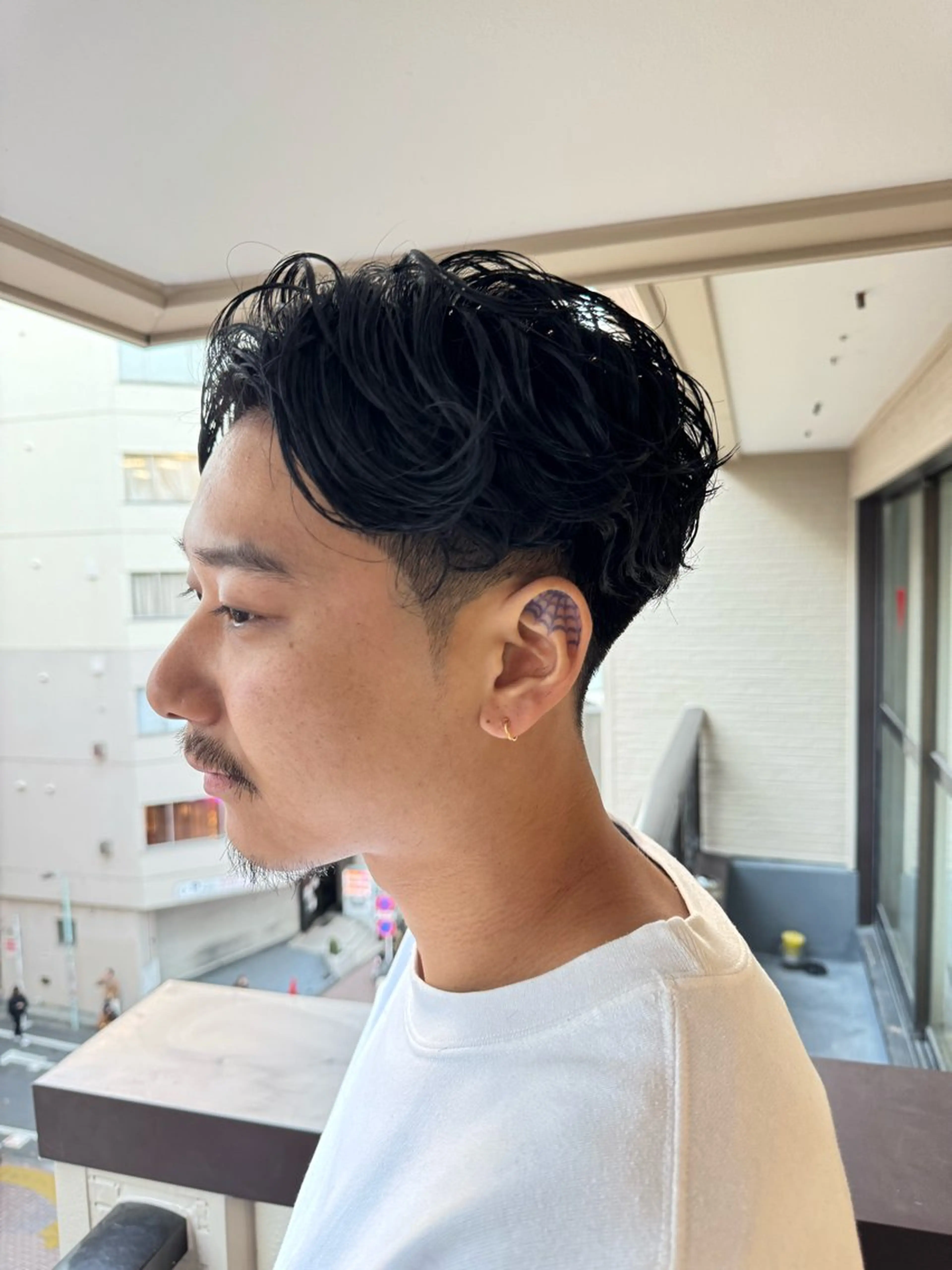 ショート パーマ メンズ センターパート メンズパーマ カット パーマ トリートメント 💈メンズ特化💈 TASUKUのヘアスタイル