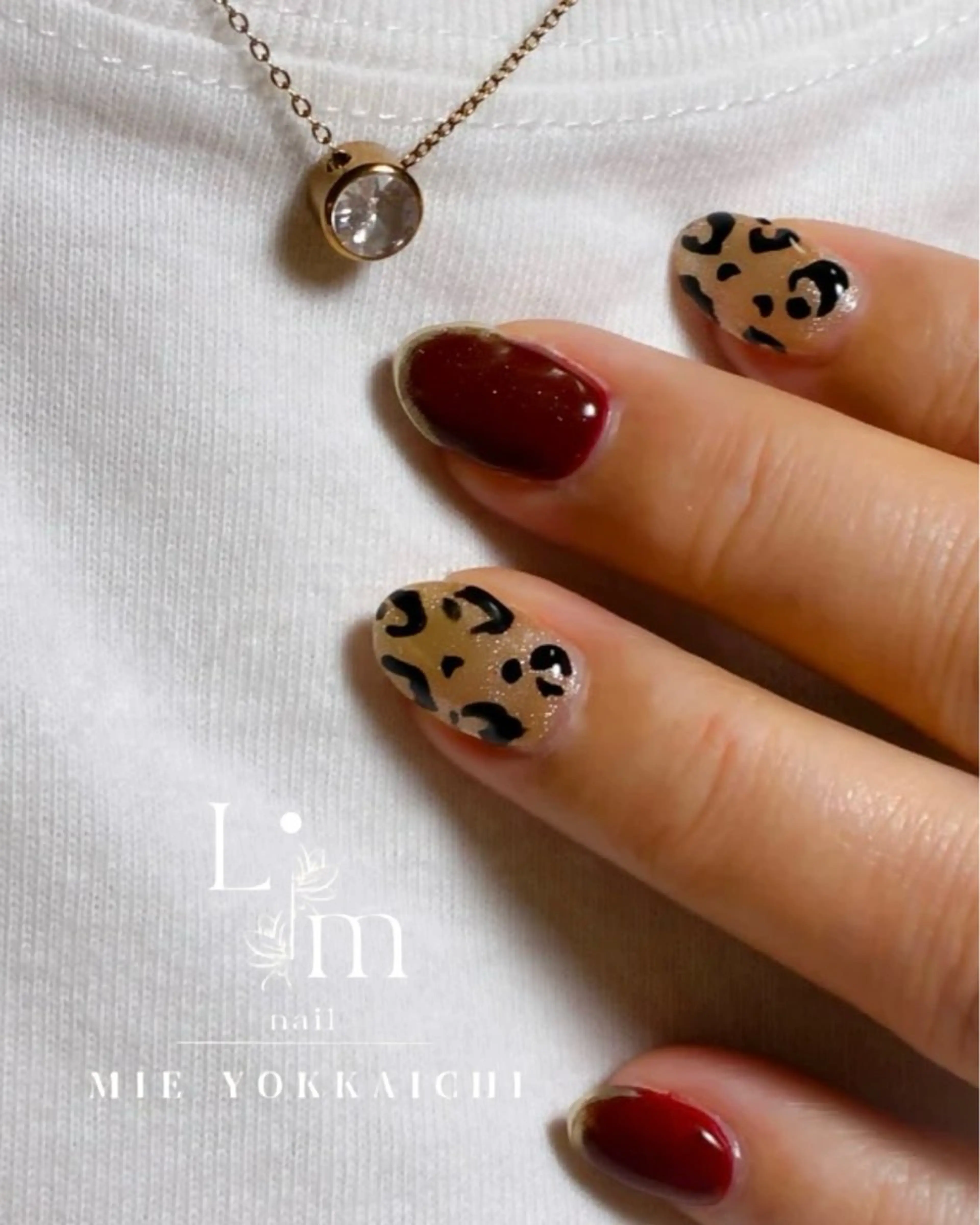 ネイル ボルドー 持ち込み Li.m nail リム ネイルのネイルデザイン
