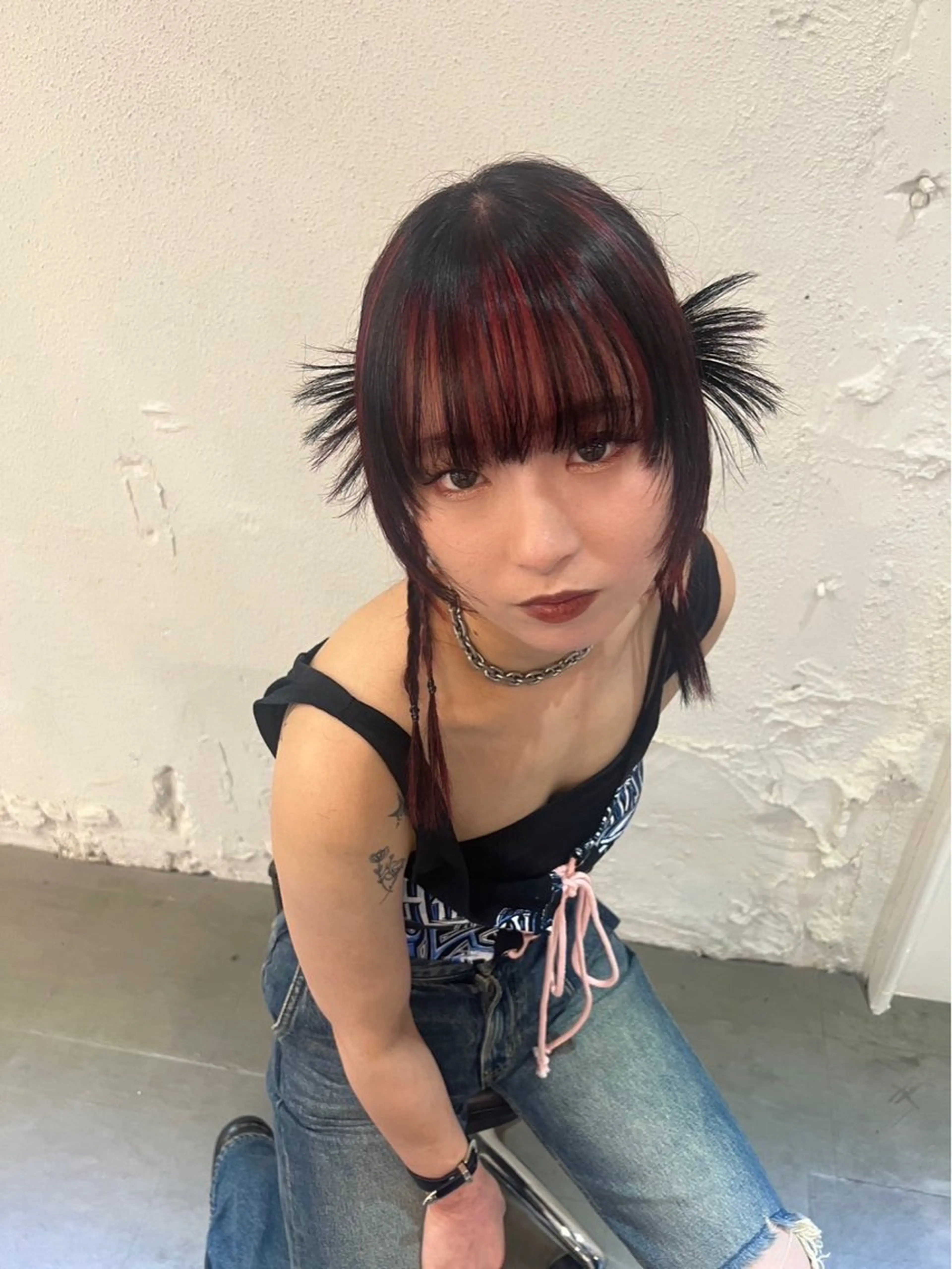 ロング カラー ヘアカラー トリートメント 小谷 梨奈のヘアスタイル
