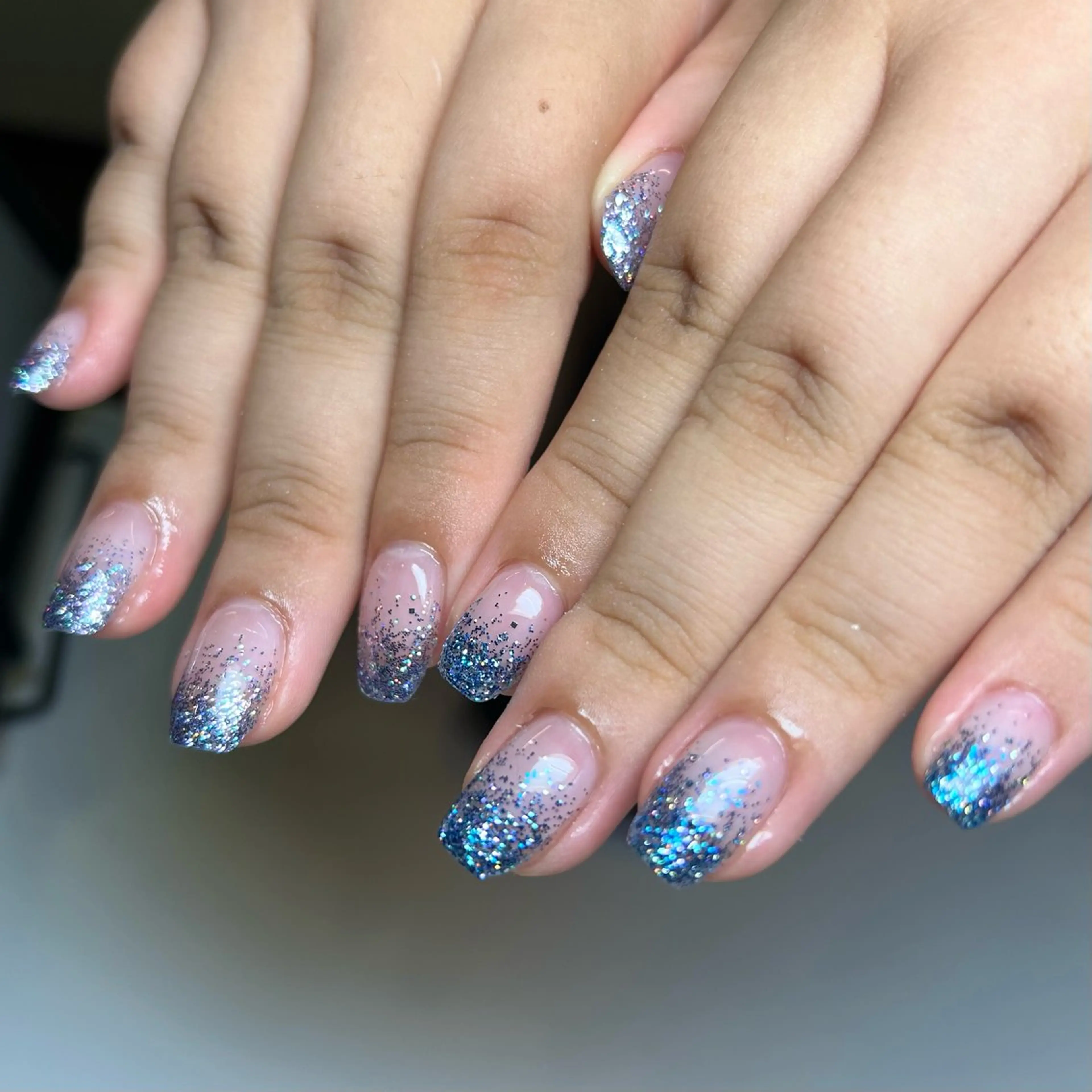 ネイル グラデーション ラメ(グリッター) ラメグラデーション ten nail salon かえでのネイルデザイン