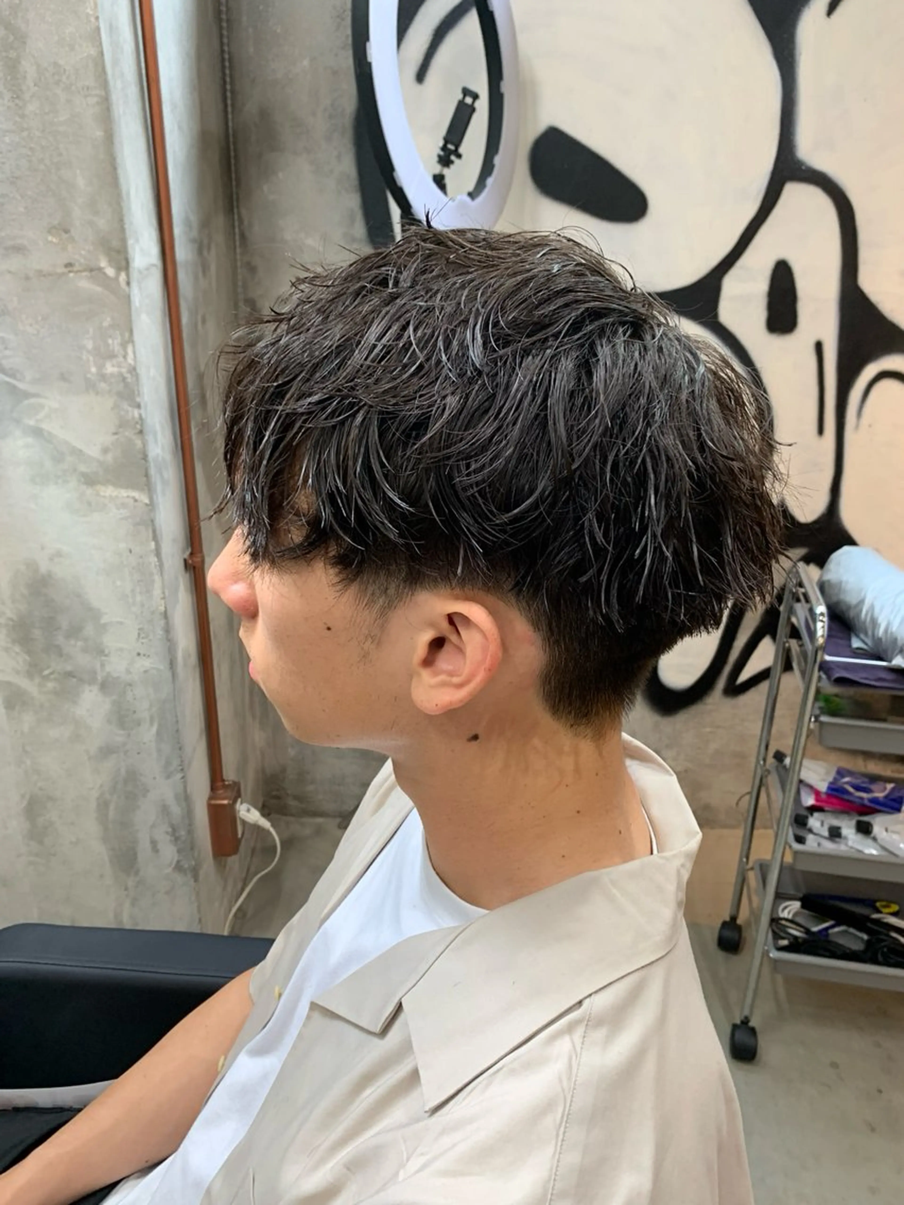 パーマ メンズ マッシュ メンズパーマ ツイストスパイラルパーマ スパイラルパーマ カット パーマ ⚡️メンズパーマ特化 mens支持◎/忠地のヘアスタイル