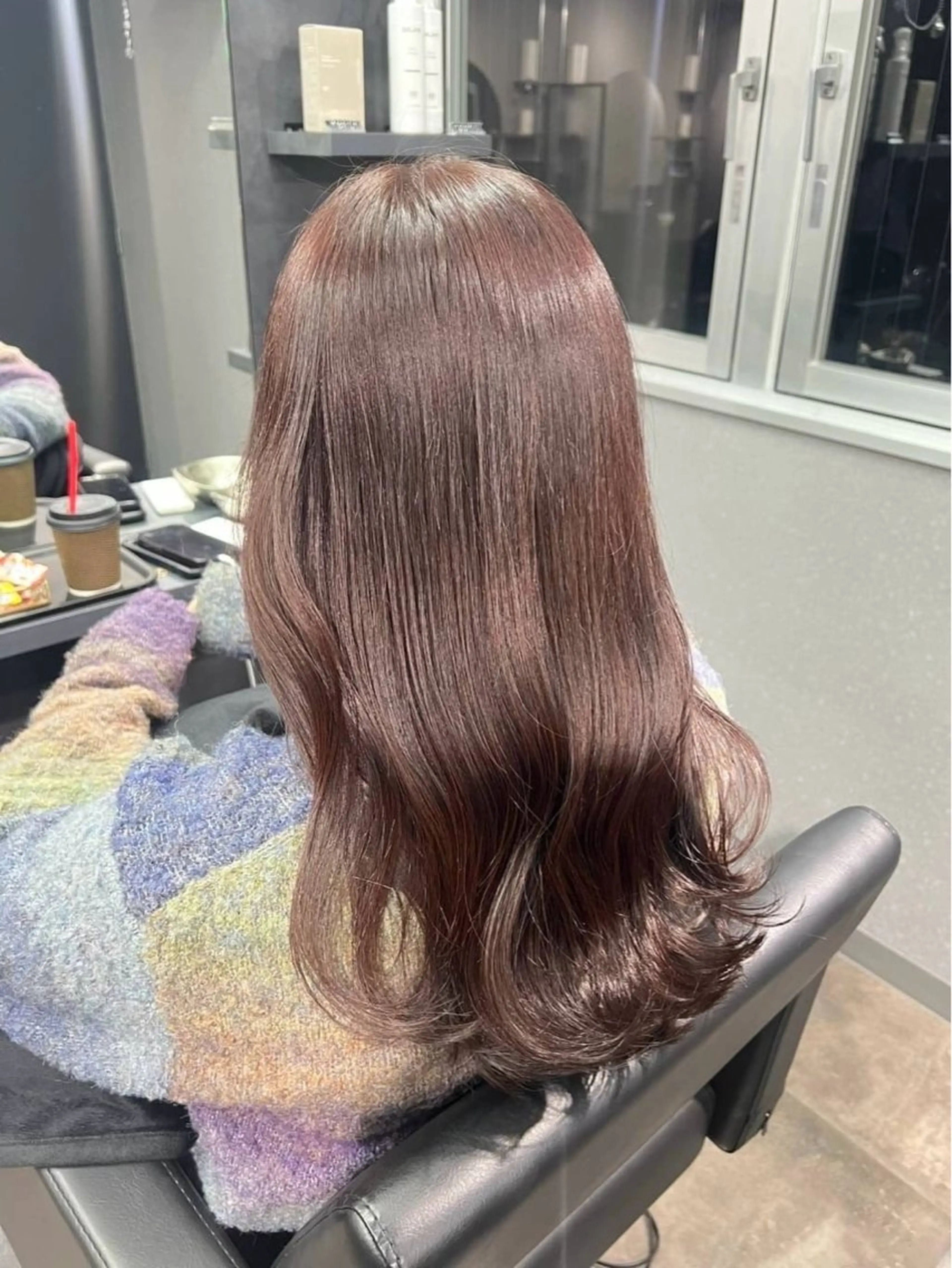 ロング カット ヘアカラー トリートメント est-r.Fukuoka所属・マエダルイ🫧 韓国ヘア🫧博多のヘアスタイル
