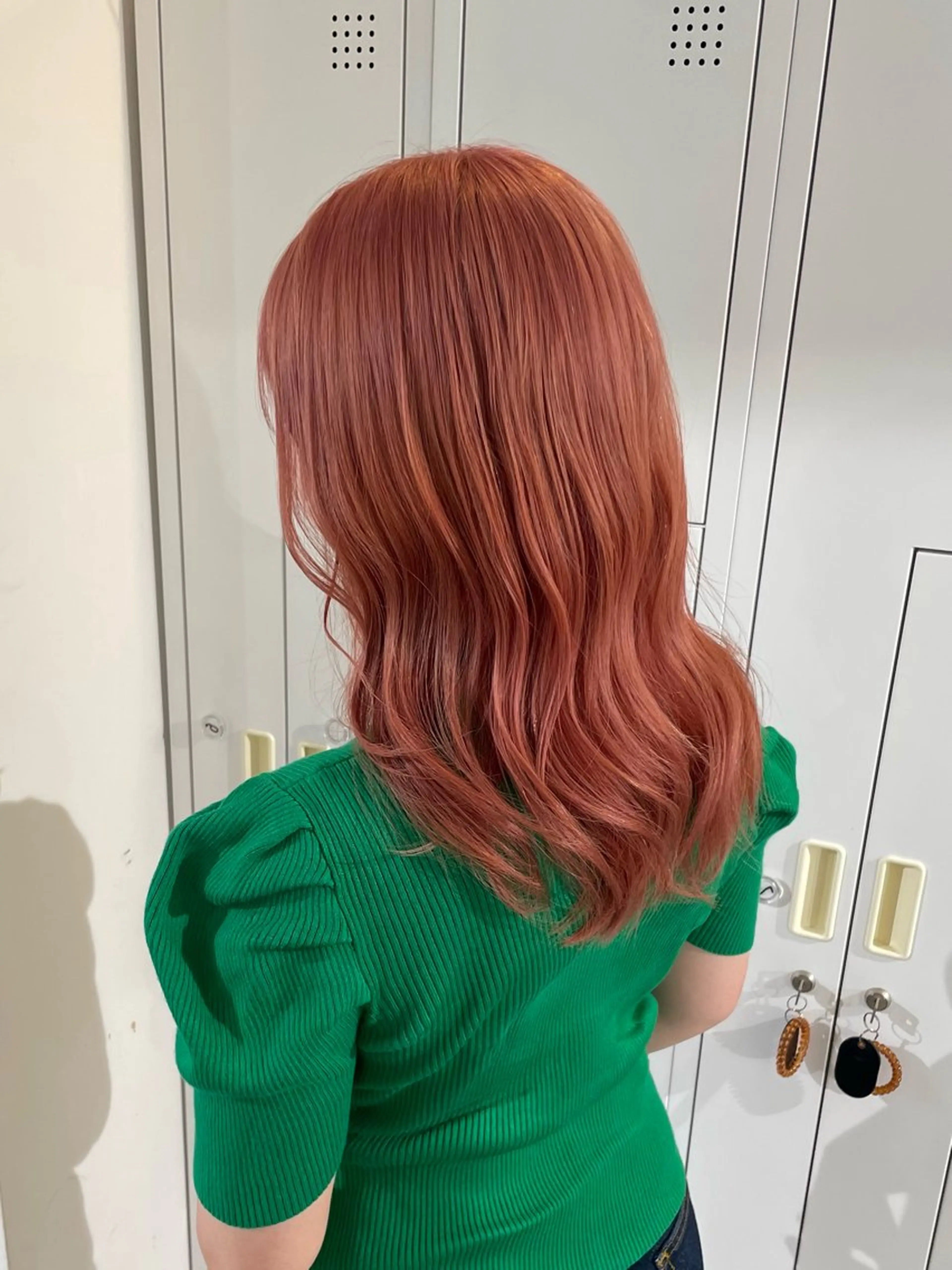 セミロング カラー 💚色落ちまで可愛い 髪質改善カラーゆうまのヘアスタイル