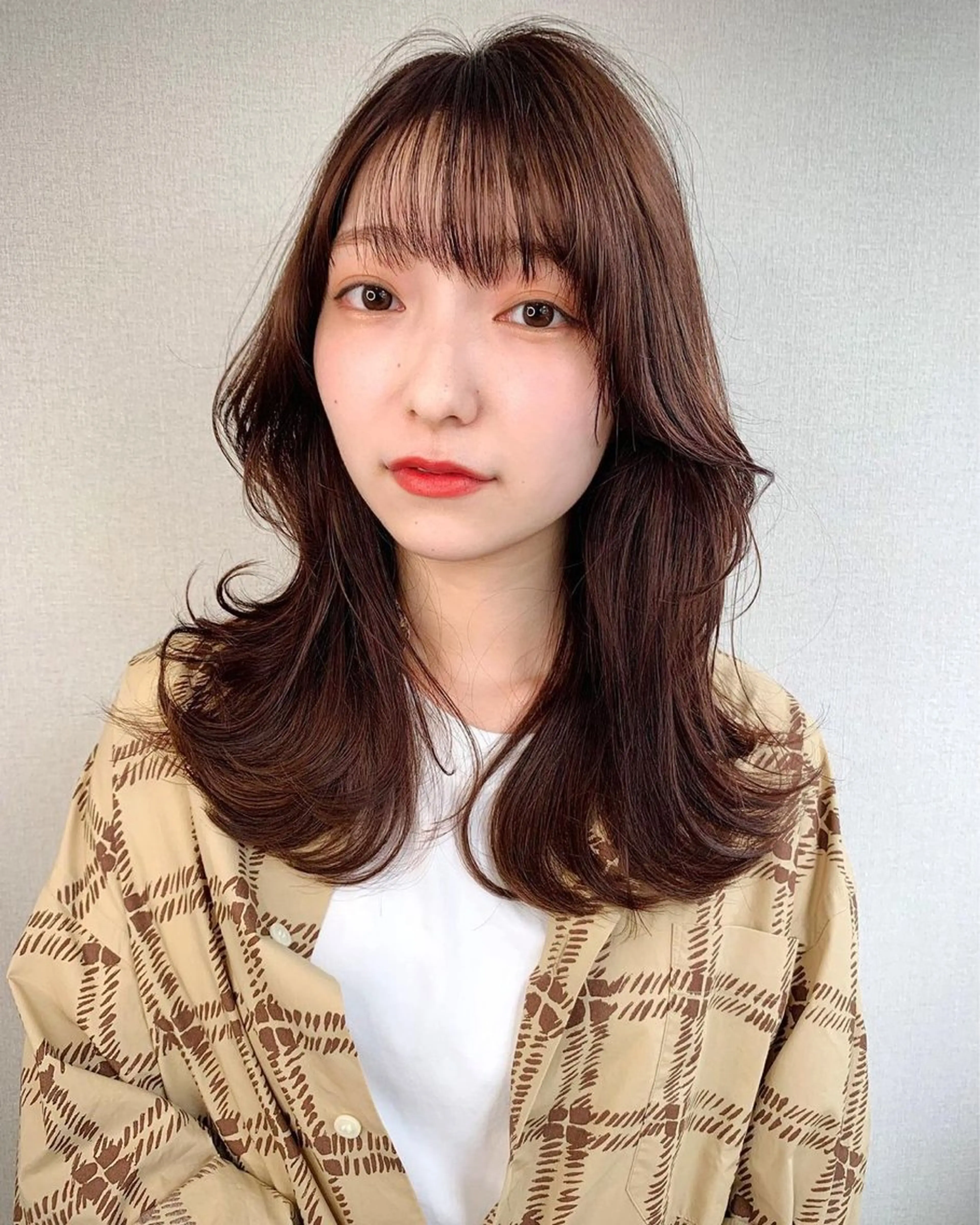 セミロング カラー 🌈ブリーチレイヤー 艶カラー/表参道🌈のヘアスタイル