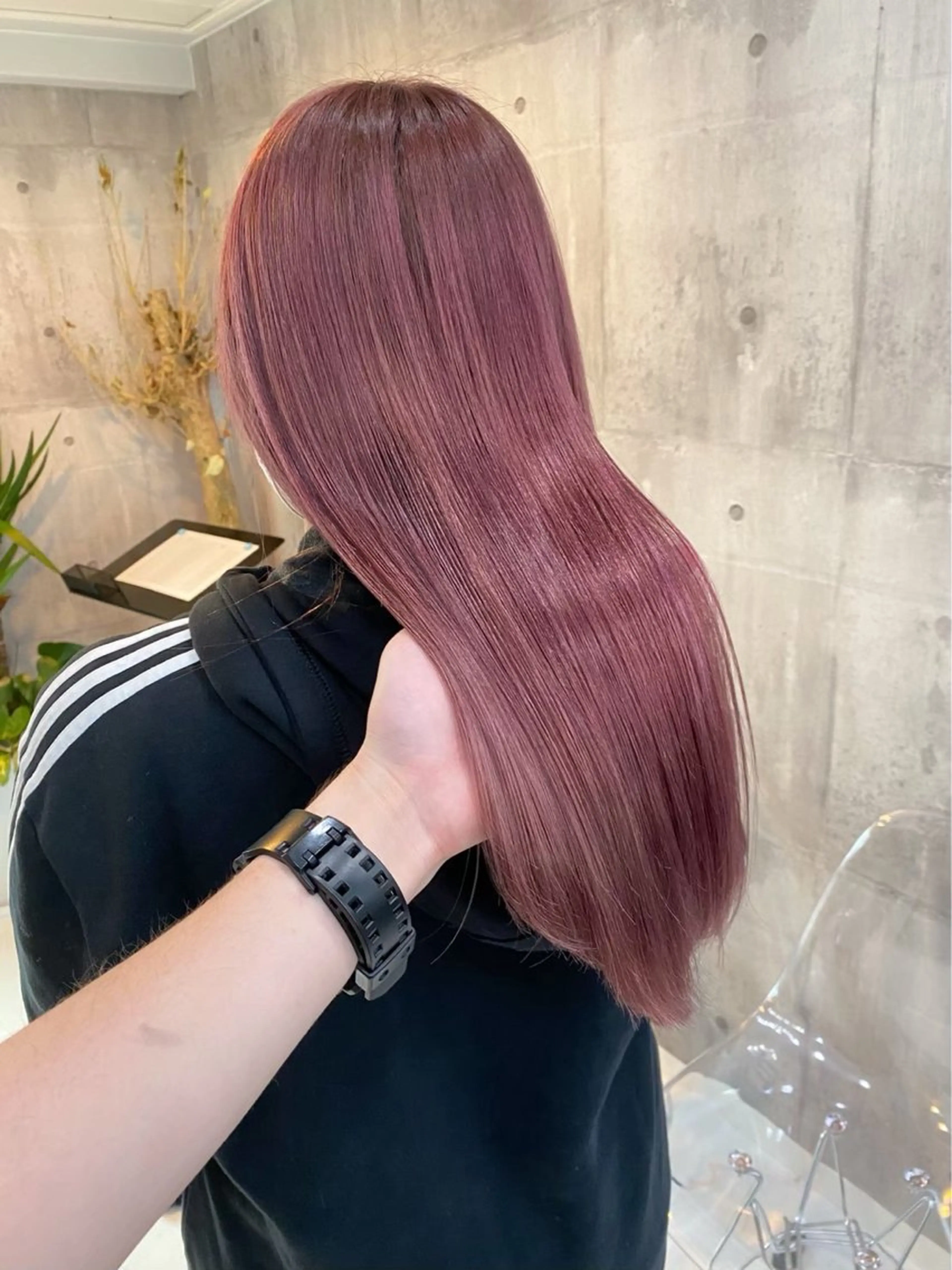 ロング カラー ヘアカラー トリートメント 🪞透明感カラー🫧 はづき🪞のヘアスタイル