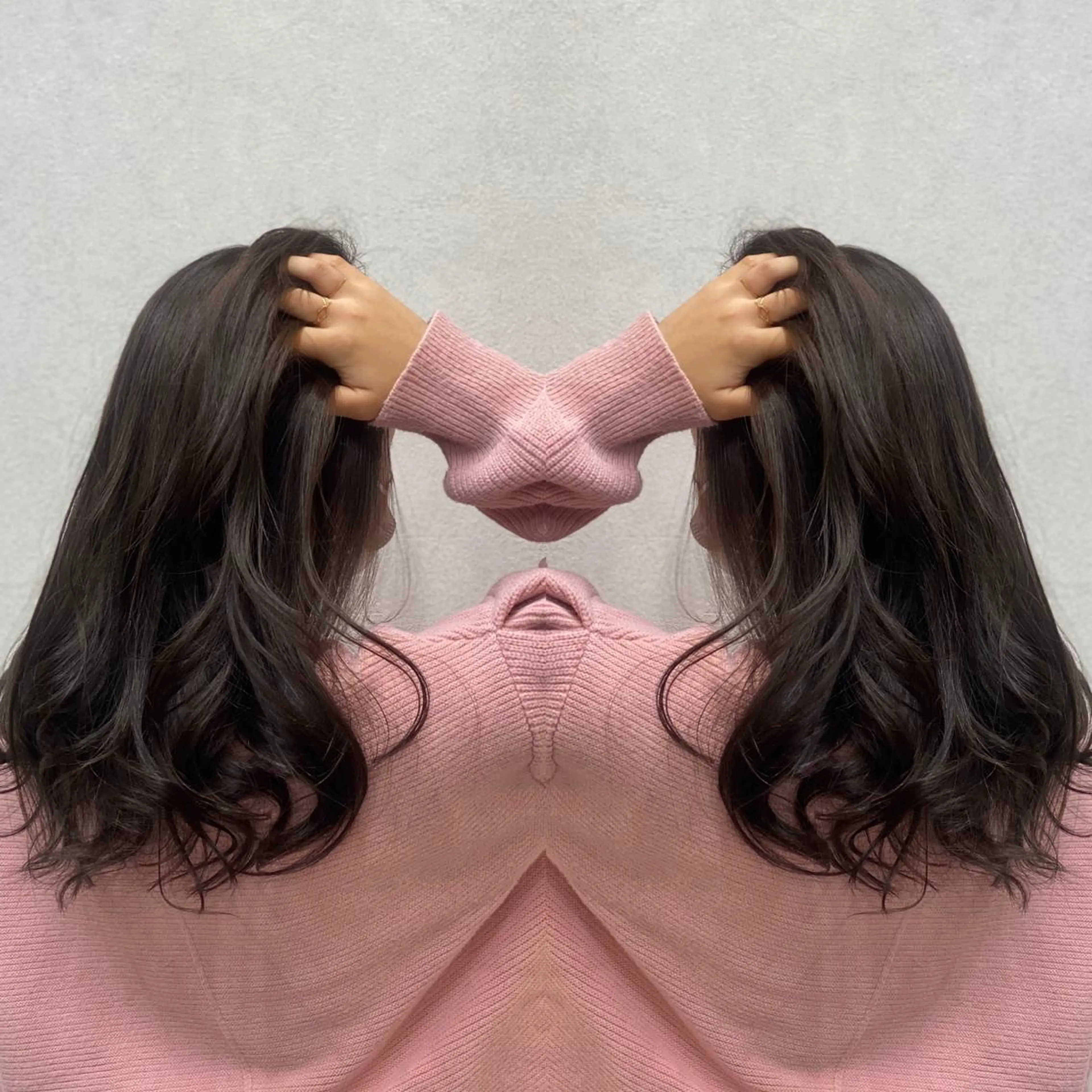 ロング カラー カット ヘアカラー トリートメント tocca 💜石田愛結💜のヘアスタイル