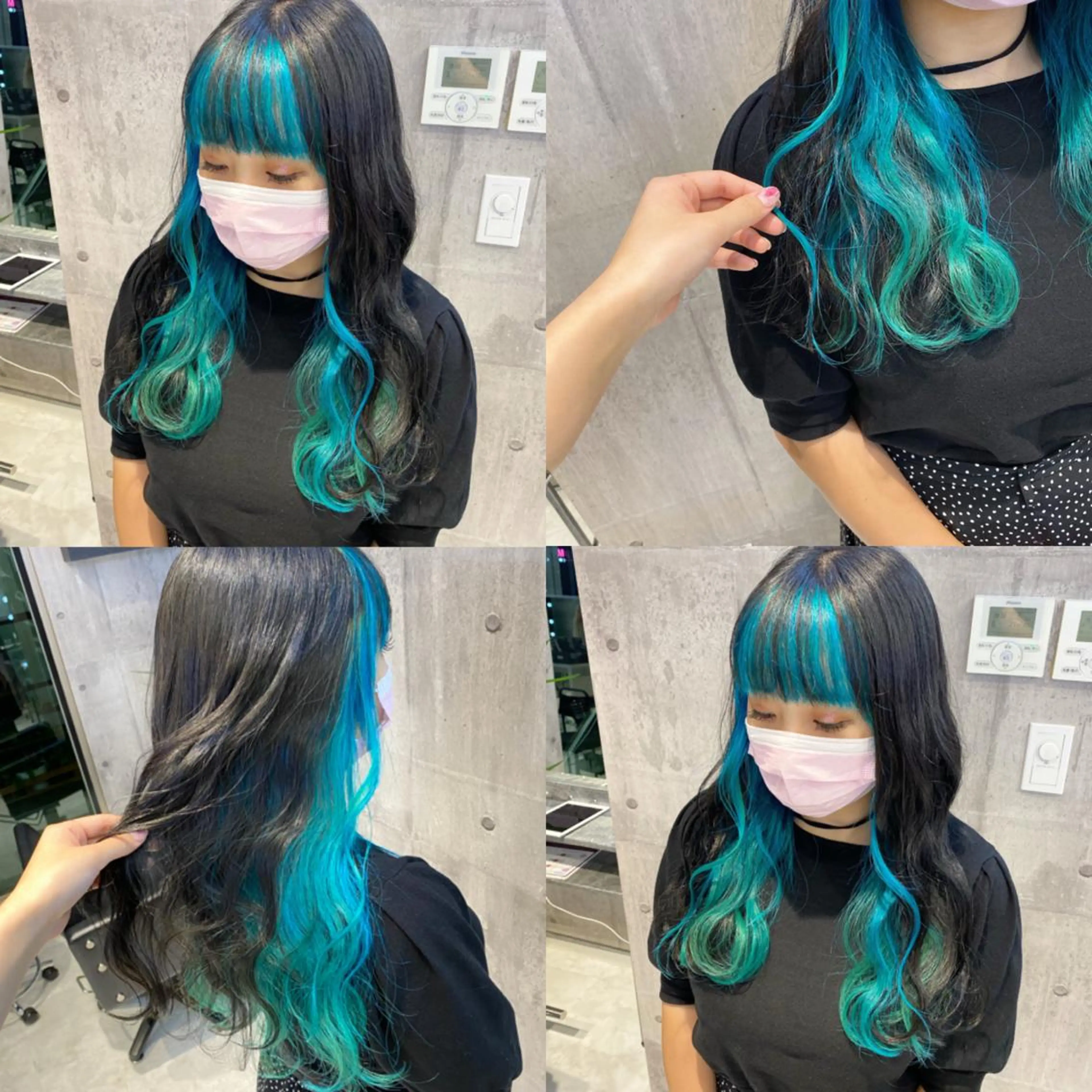 ロング 🩵ムラ修正ブリーチ 🩵 YUUのヘアスタイル