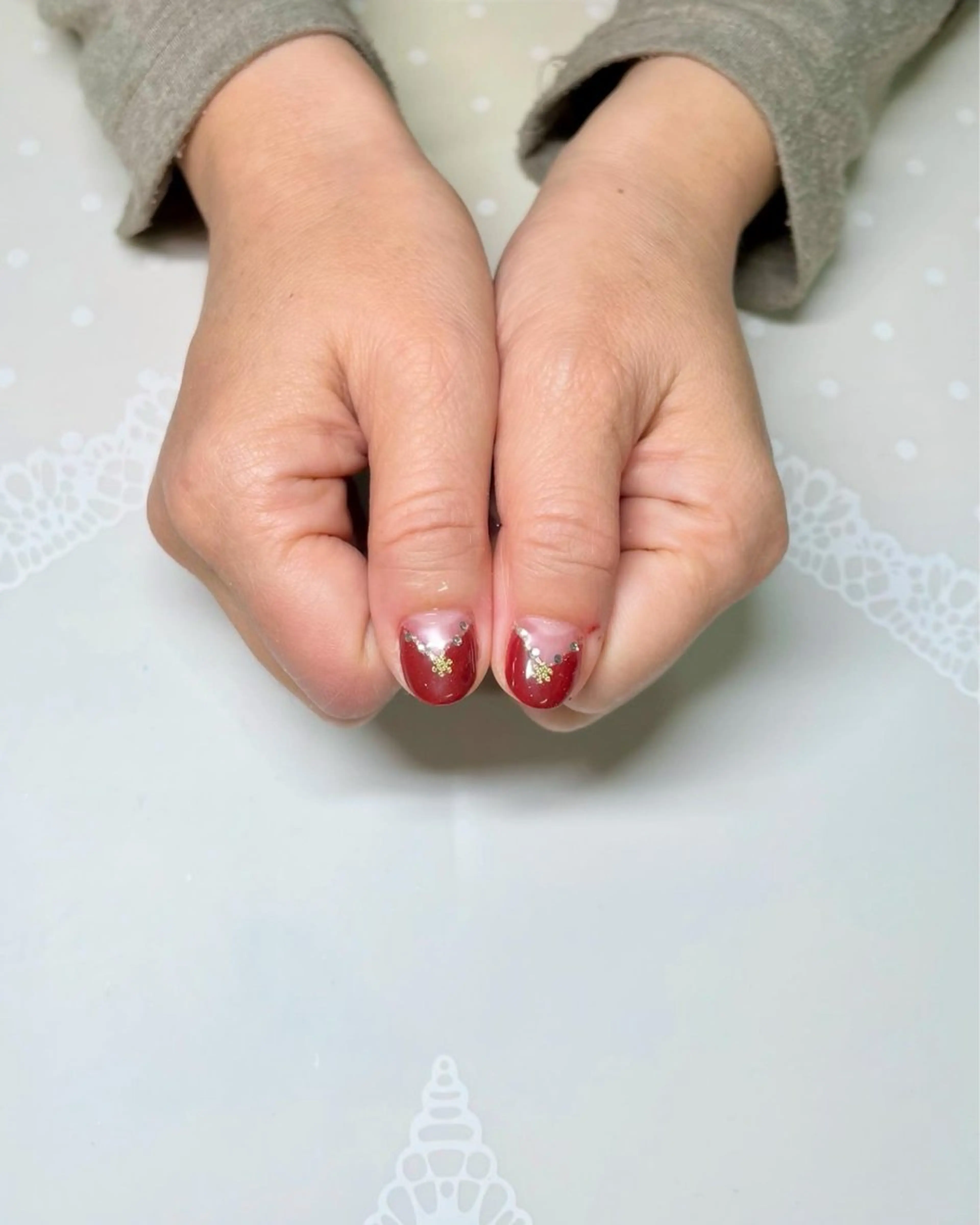 ネイル 冬ネイル クリスマス 新宿ネイルサロン ジェミディローサ所属・新宿ネイルサロン ジェミディローサのネイルデザイン