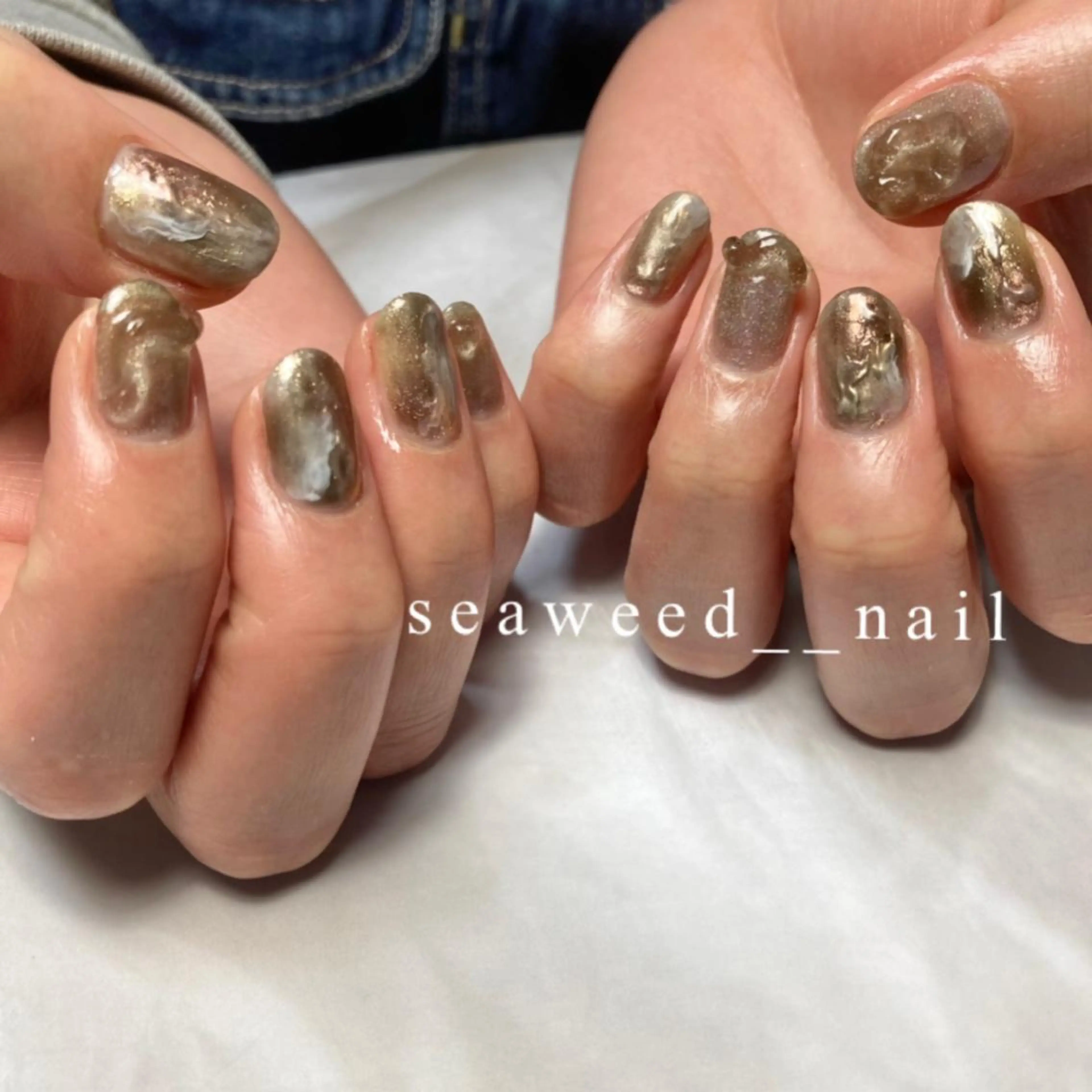 ネイル ハンドネイル seaweed nailのネイルデザイン