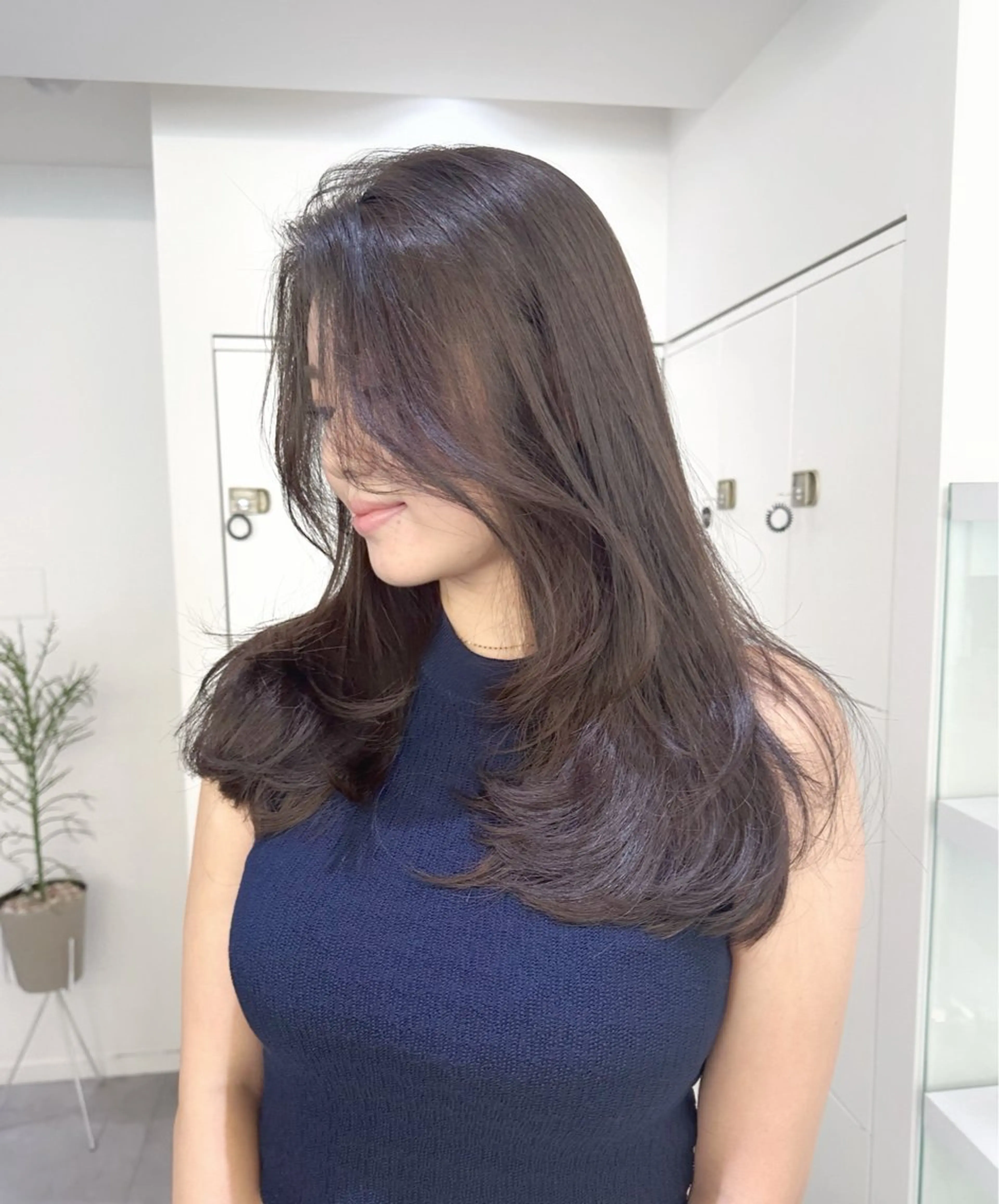 セミロング AHNKISM所属・髪質改善/艶カラー HANAのヘアスタイル