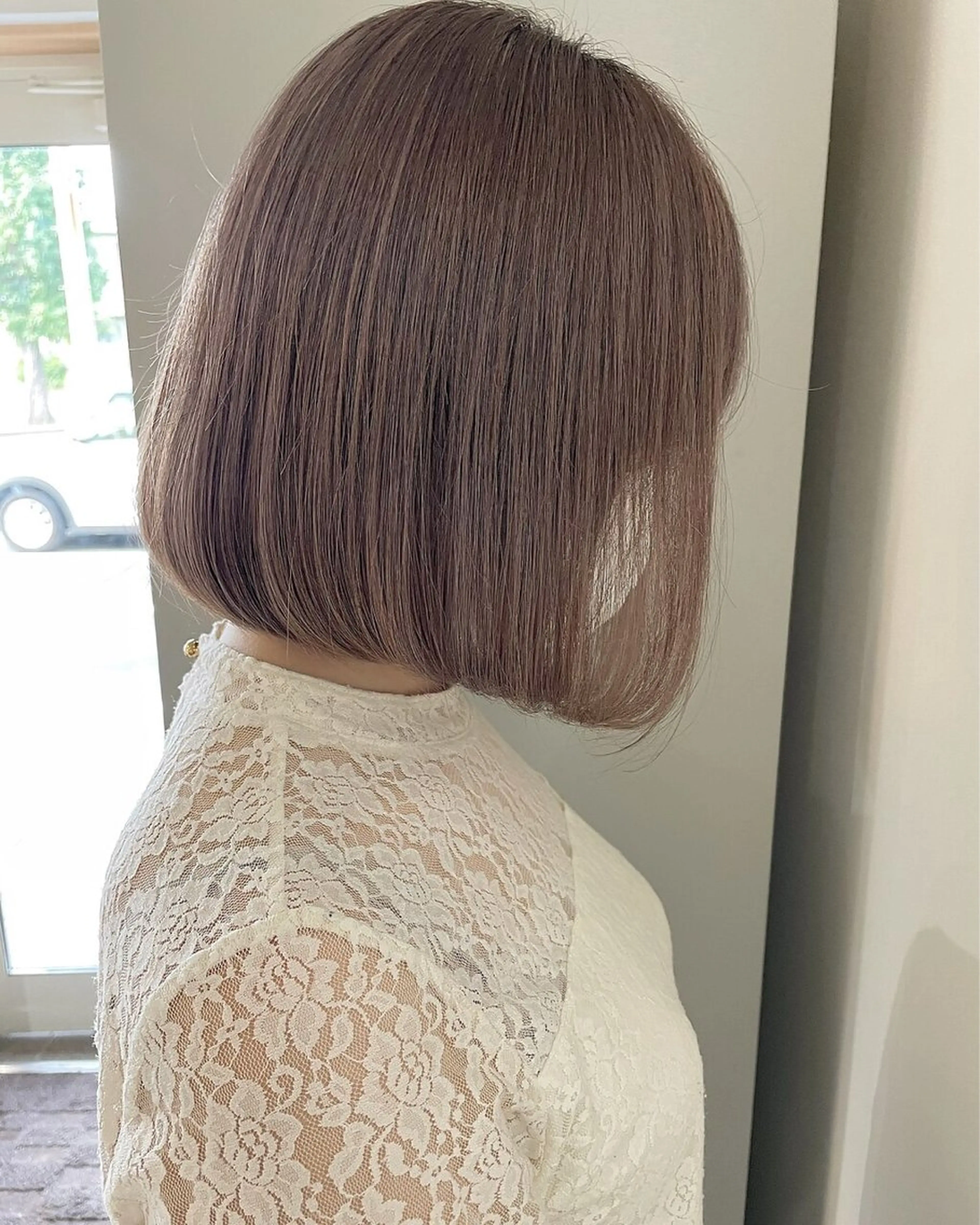 ショート ボブ 髪質改善 韓国風ヘア レイヤーカット ショートヘア suii..hair designブリーチのヘアスタイル