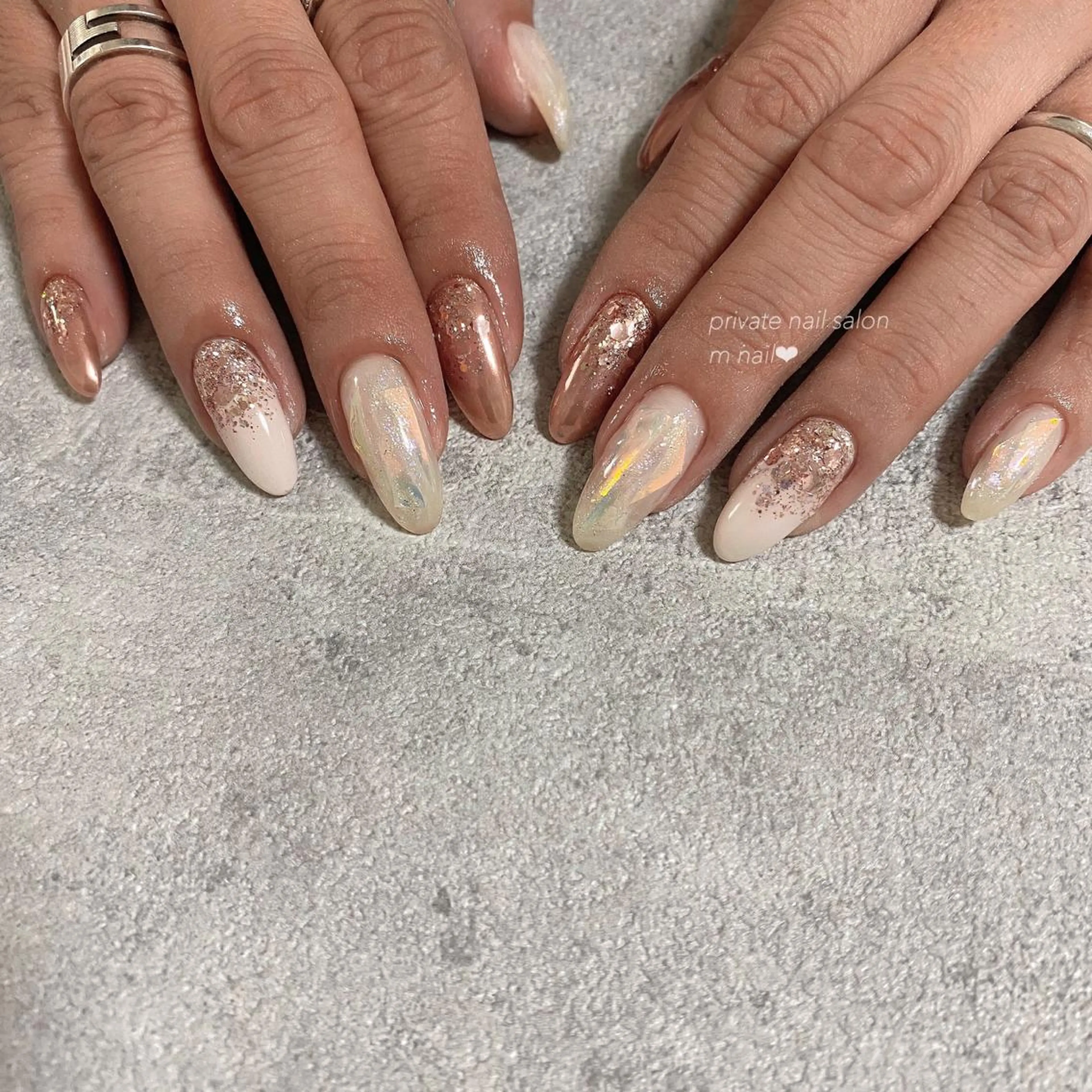 ネイル ロングネイル ハンドネイル 小河原 舞のネイルデザイン