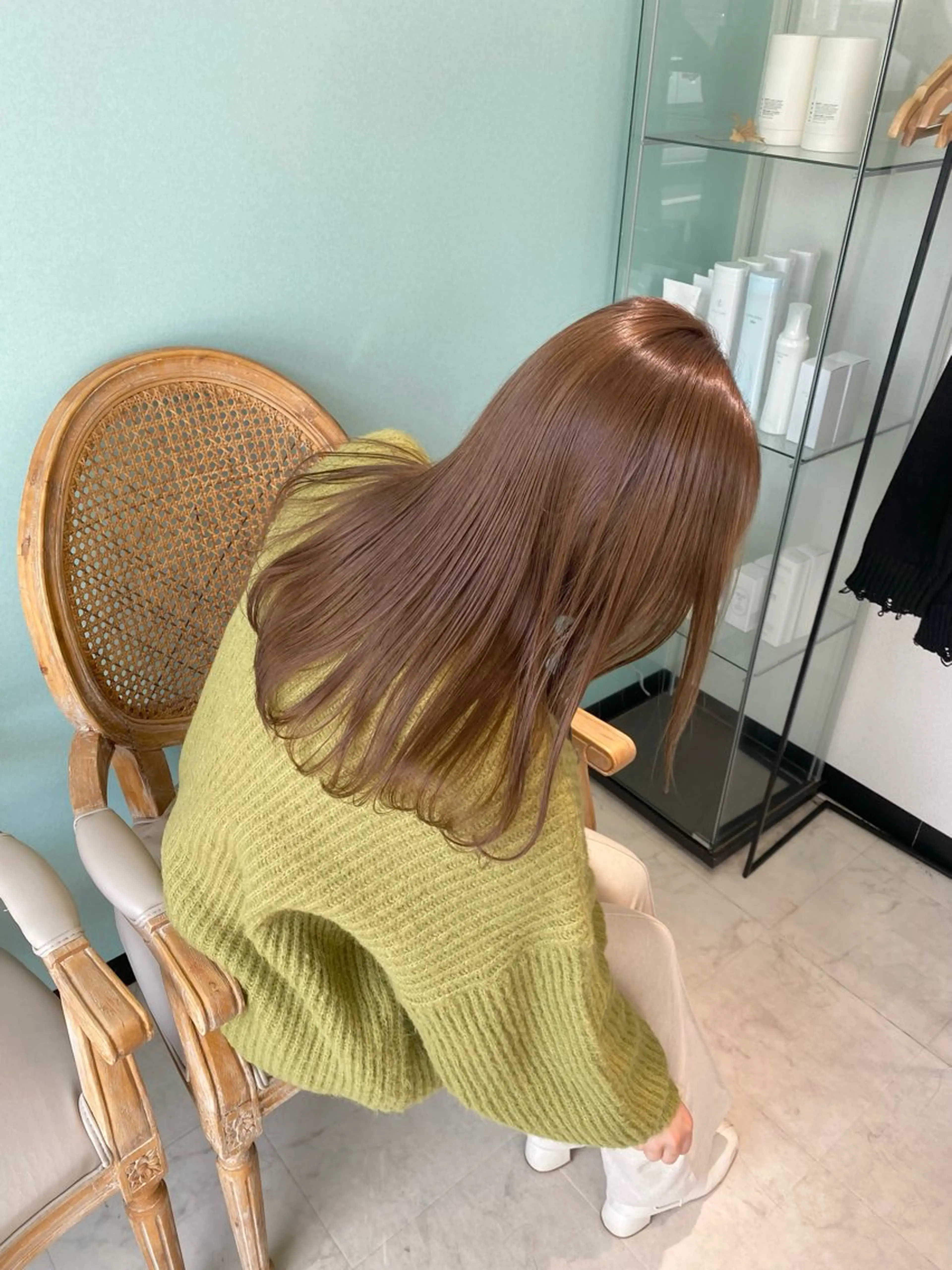 カラー ベージュカラー ブリーチ ブリーチなしカラー カット ヘアカラー MATTY azusaのヘアスタイル