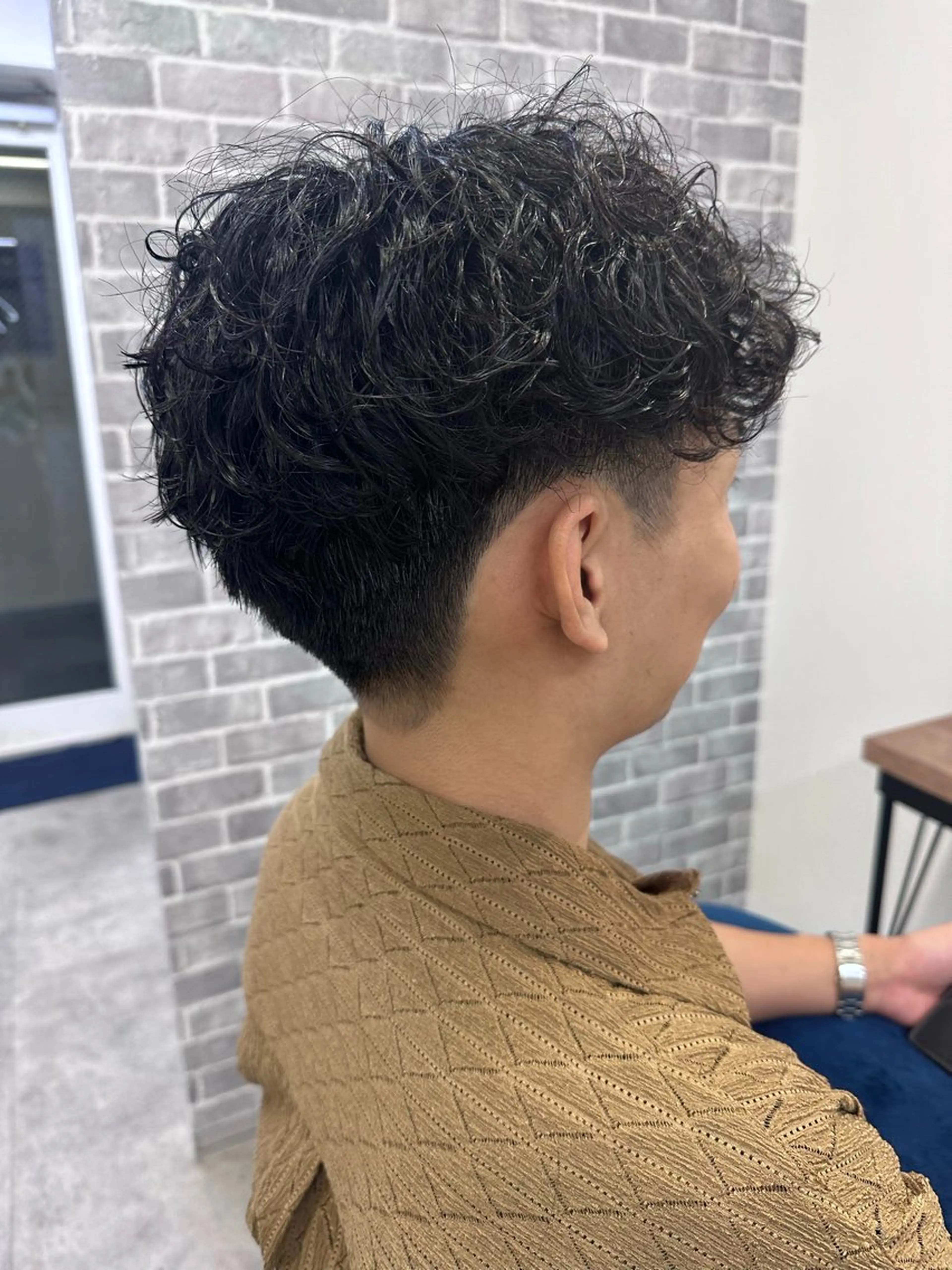 パーマ メンズ メンズパーマ ボブ カット パーマ トリートメント Noy所属・Noyヨシモト ヒロトのヘアスタイル