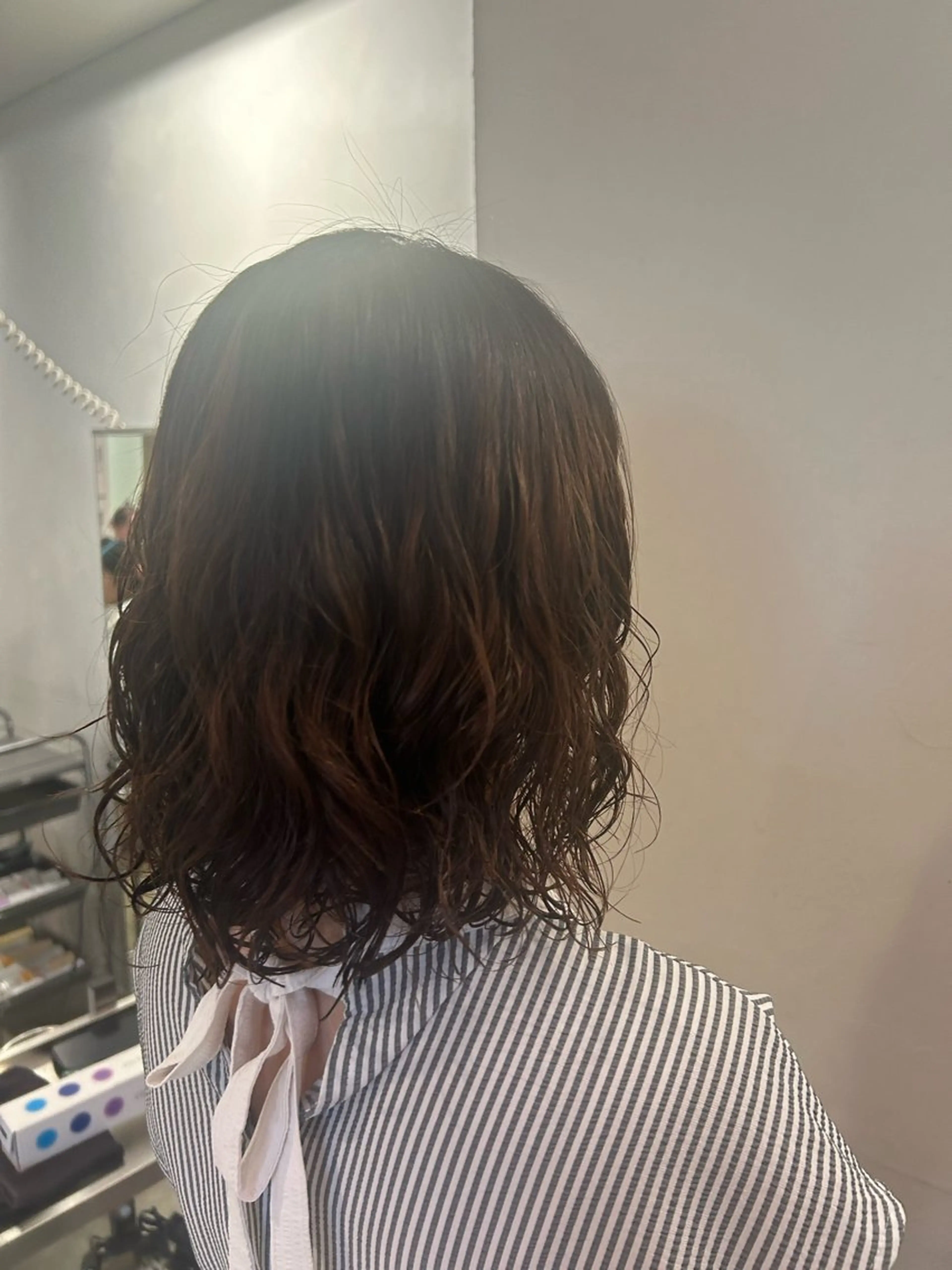 ミディアム カラー パーマ ミディアムパーマ IT by ALBUMあいりのヘアスタイル