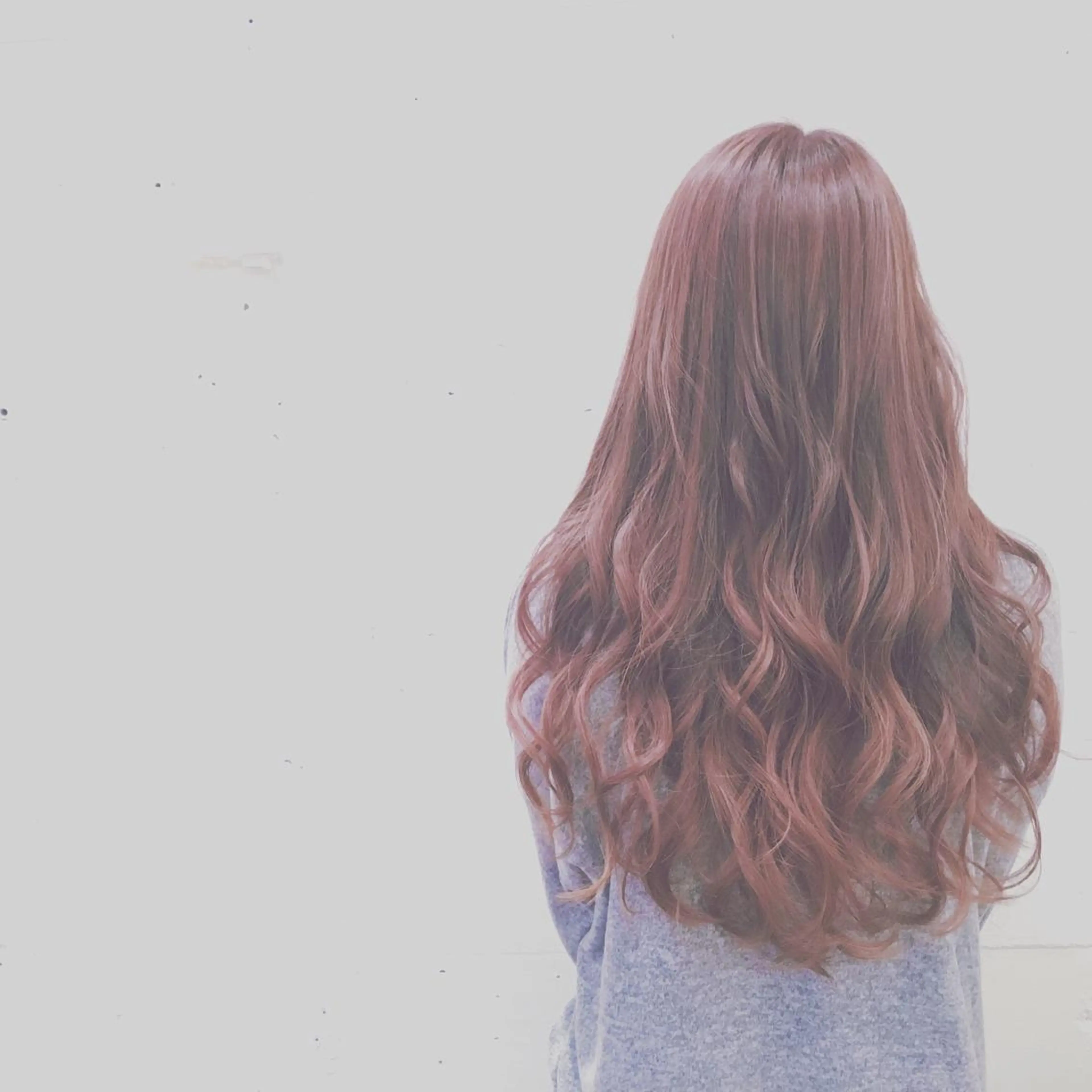 ロング カラー アッシュ カシス グラデーションカラー ハイライトカラー ピンクカラー てんま さやかのヘアスタイル