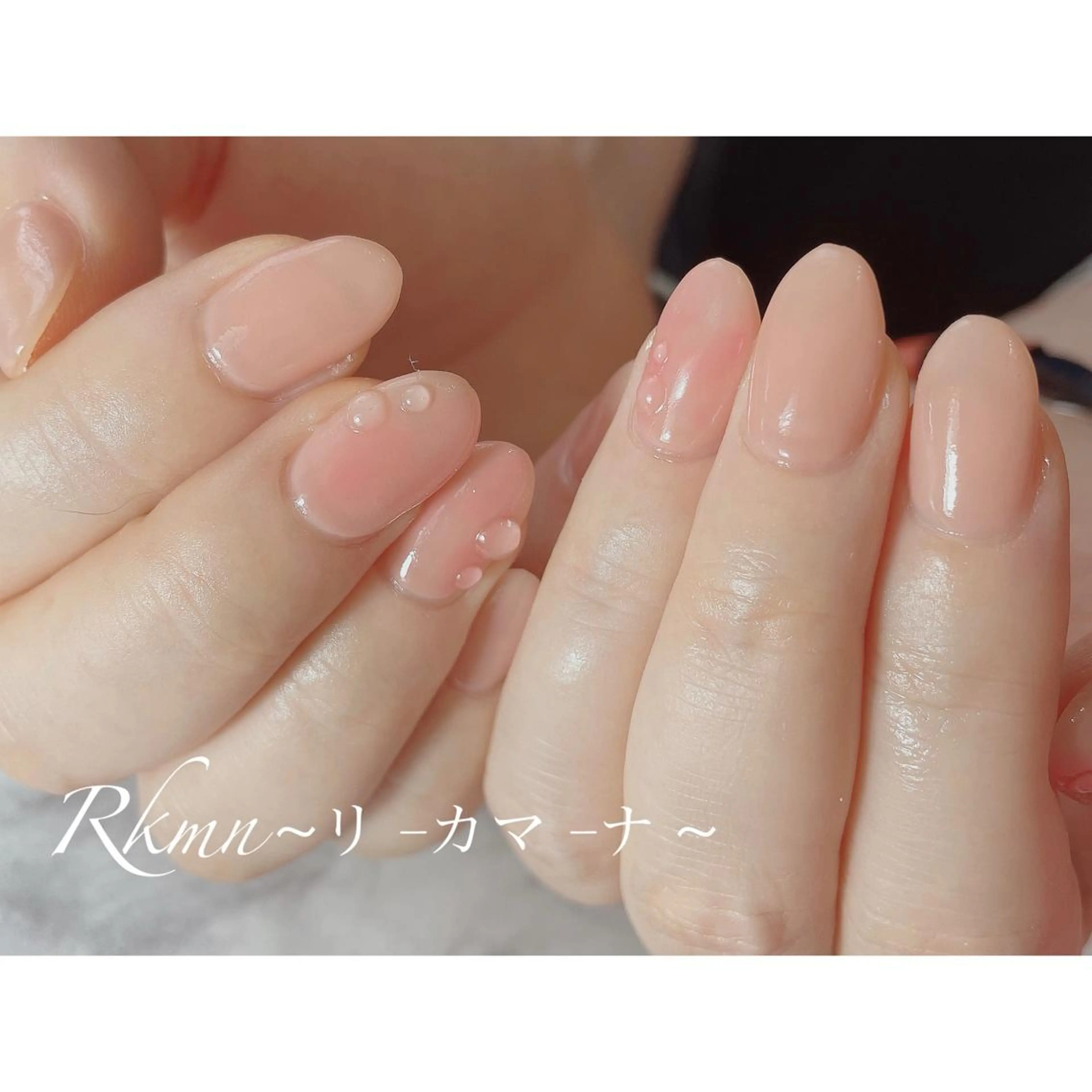 ネイル アートネイル ピンク シンプルネイル 春ネイル ハンドネイル フットネイル ハンドケア Rkmn ~リ-カマ-ナ~のネイルデザイン