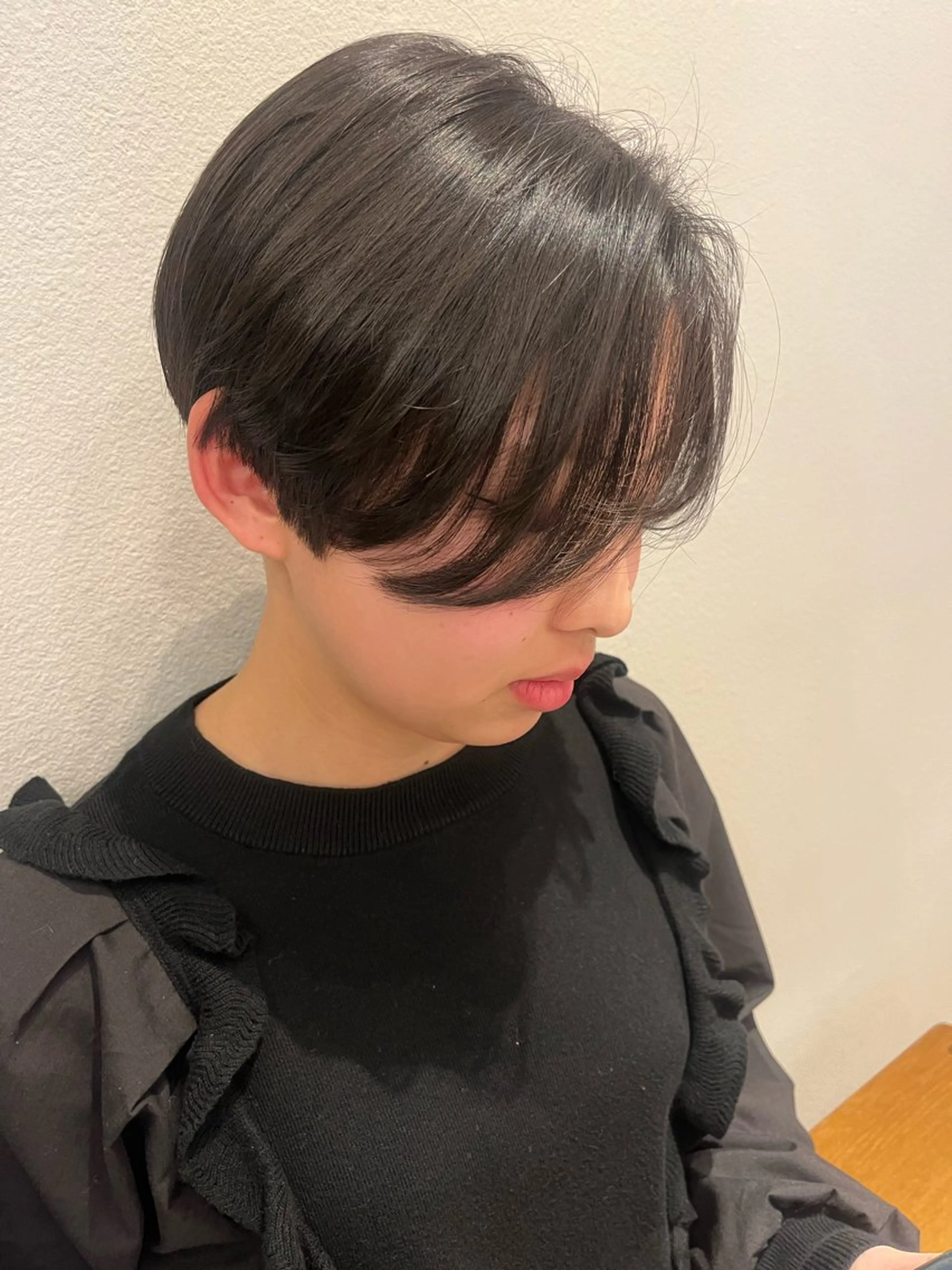 ショート ショートヘア カット ヘアメ/アレンジ/暖 色/顔周り/あつはのヘアスタイル