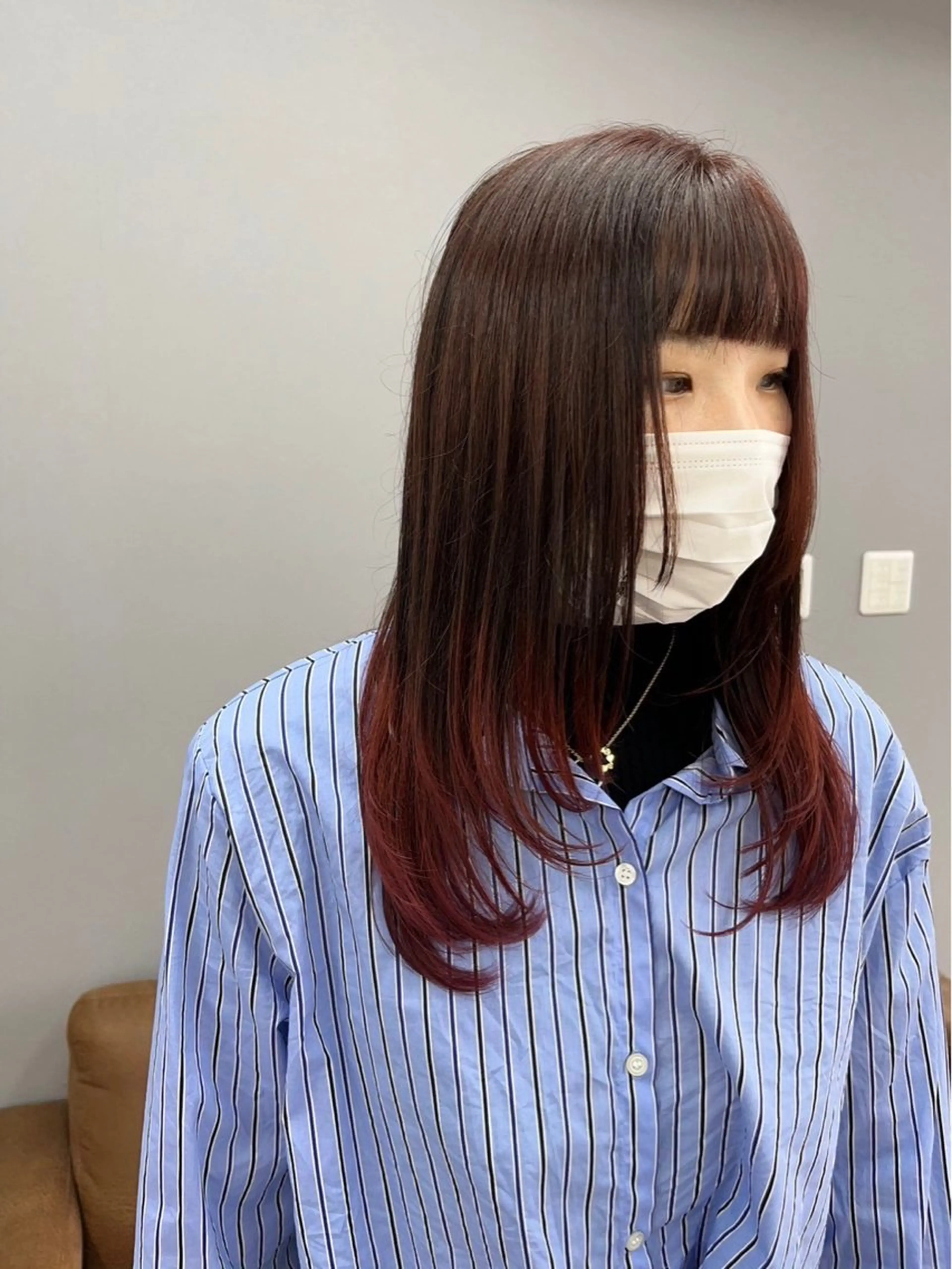 【扱いやすさ抜群】︎︎👍カット＋前髪縮毛矯正の写真