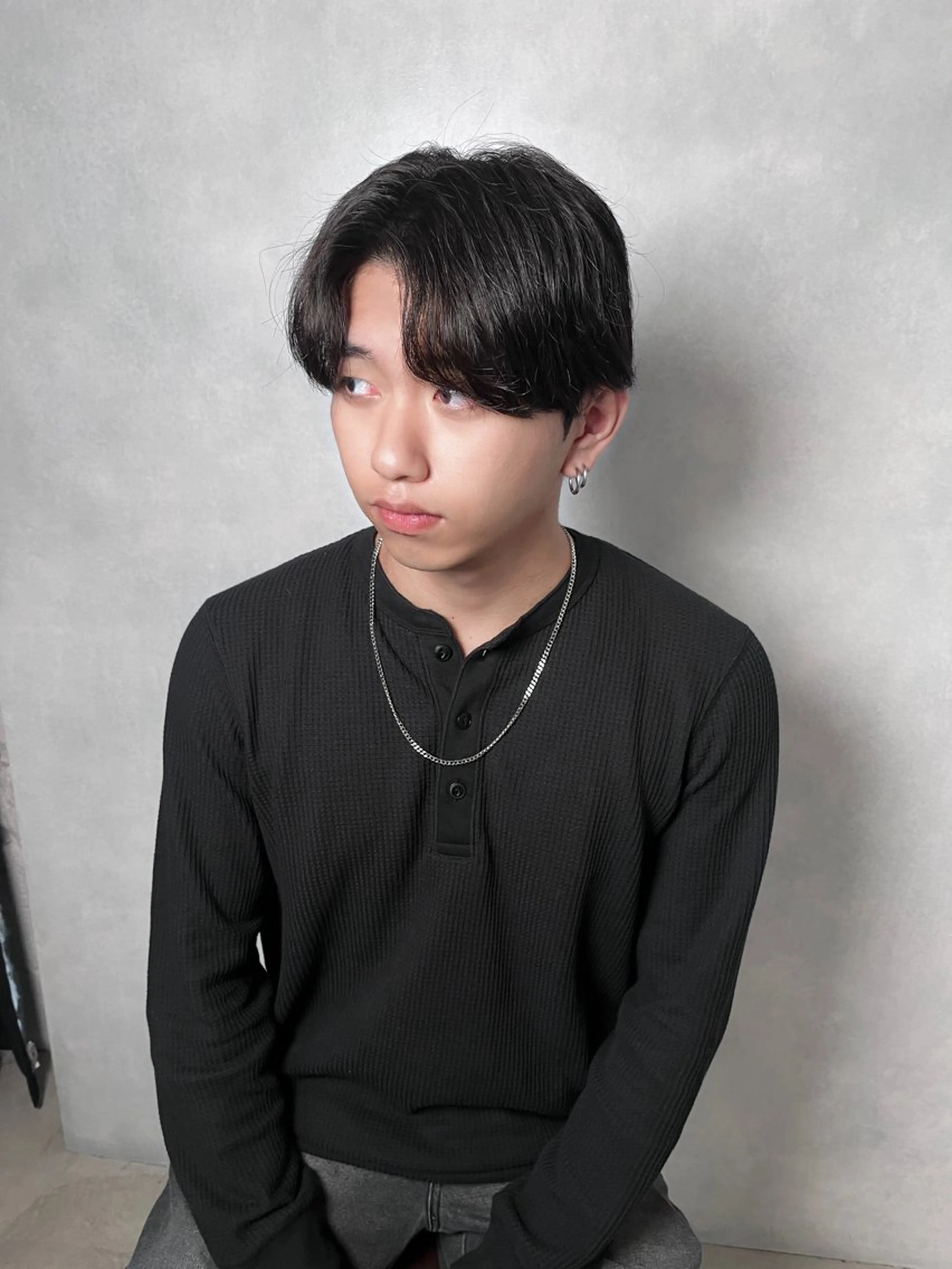 カラー パーマ メンズ カット ヘアカラー パーマ 大阪韓国メンズ特化 LUNAのヘアスタイル