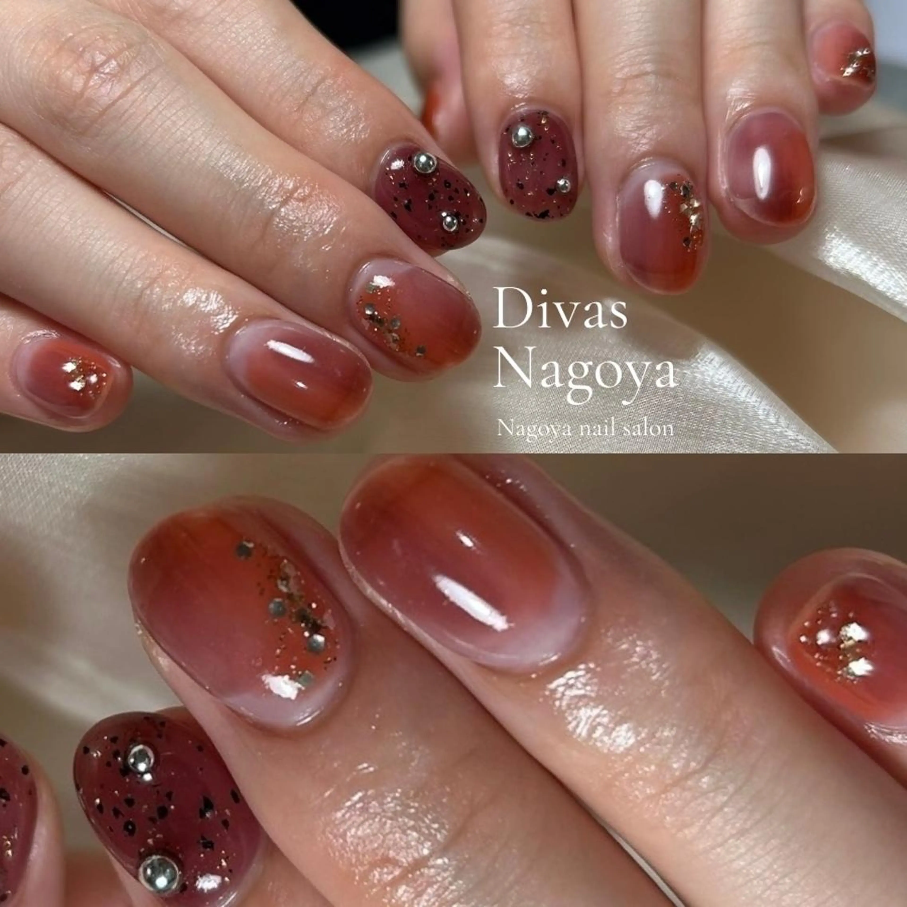 ネイル アートネイル 韓国ネイル マットネイル ミラーネイル ニュアンスネイル 💕Dig.nail Hideyo🌸のネイルデザイン