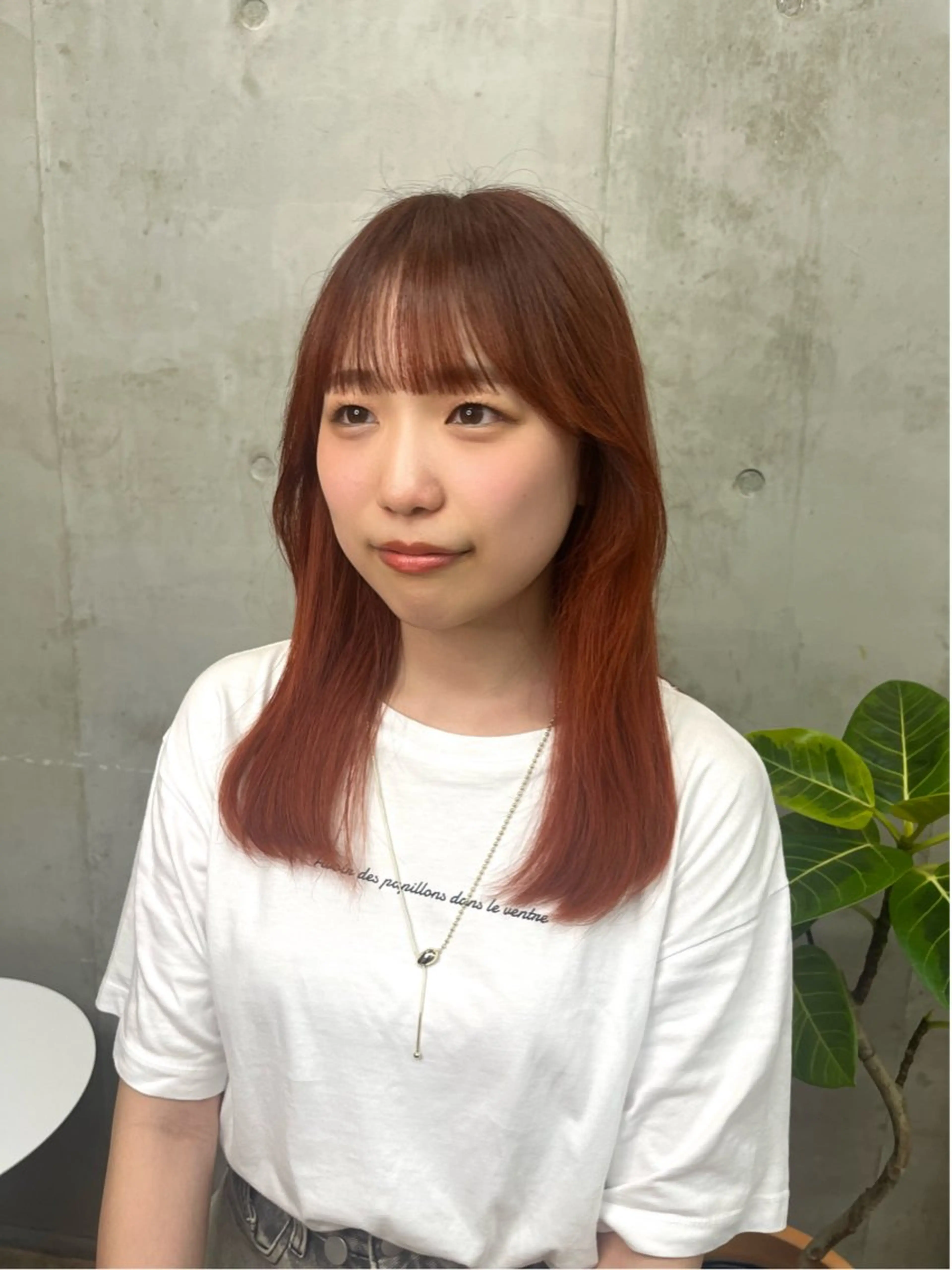 セミロング カラー ベージュカラー ブリーチ ケアブリーチ 透明感カラー ダブルカラー SALT WATER所属・🫐 𝐌𝐚𝐨 🫐似合わせcutのヘアスタイル