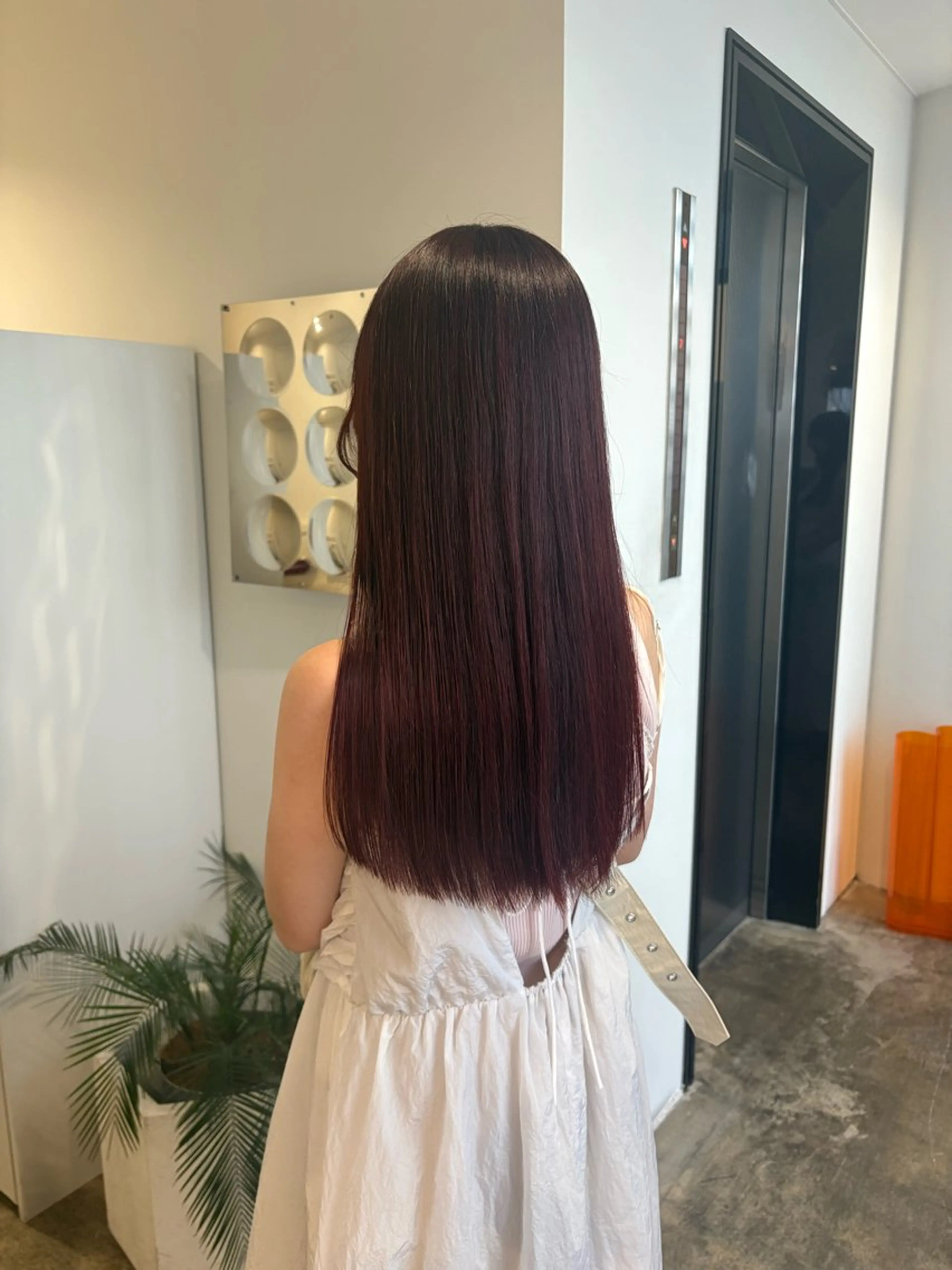 ロング カット ヘアカラー トリートメント ヨシノ　ヒメカ /大阪美容室のヘアスタイル