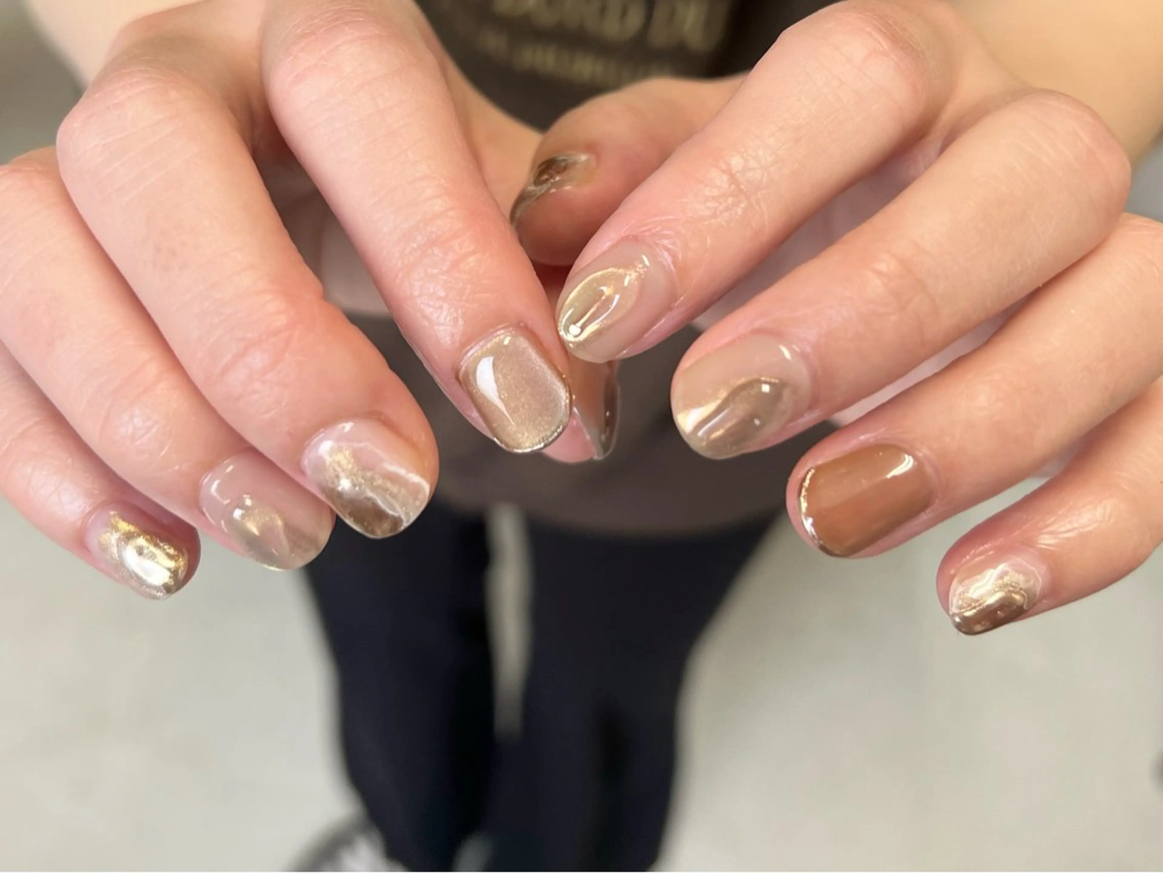 ネイル fumina 💚💛のネイルデザイン