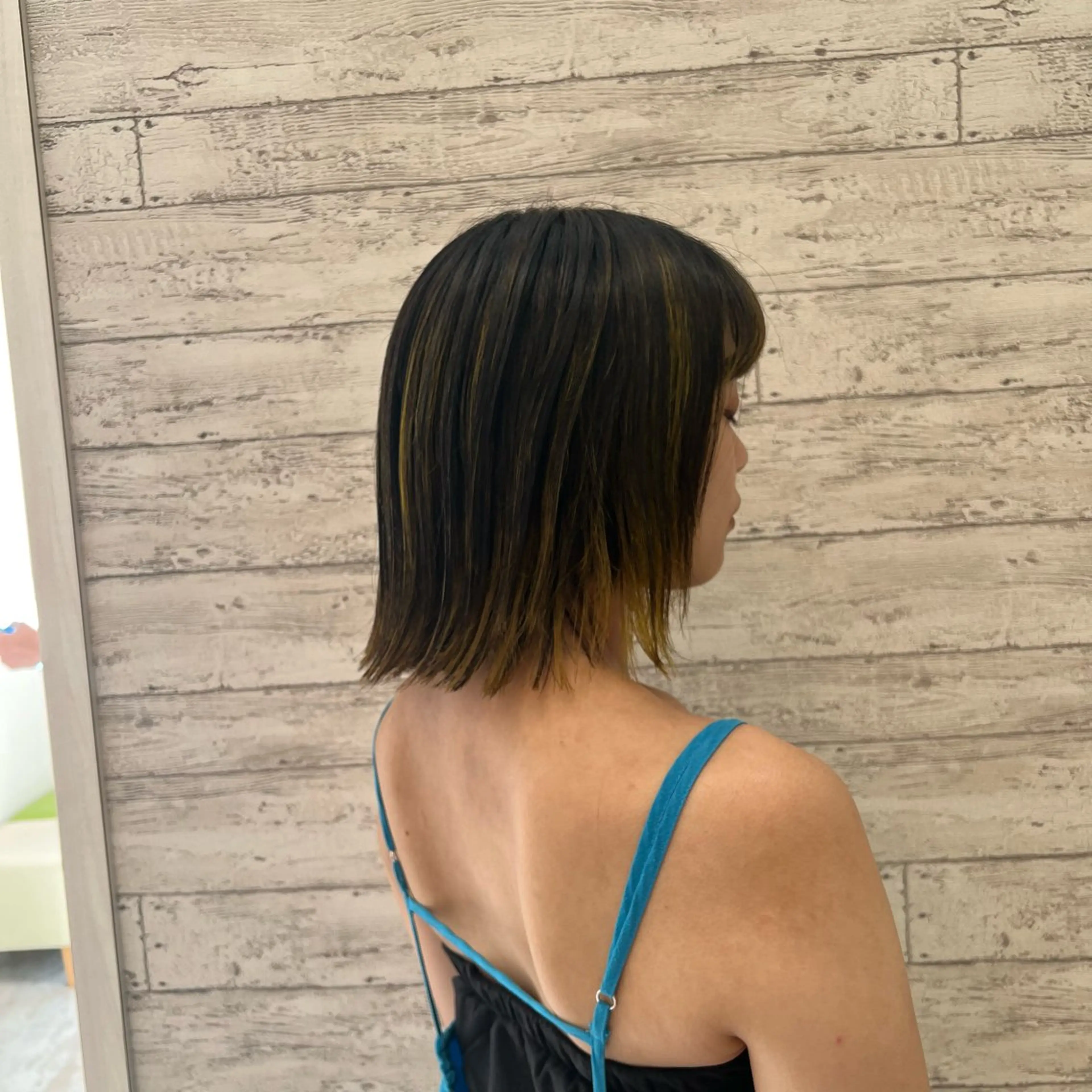 ミディアム カラー ハイライトカラー ハイトーンカラー イエローカラー ハイライト 💖似合わせ💖 / 小川叶華のヘアスタイル