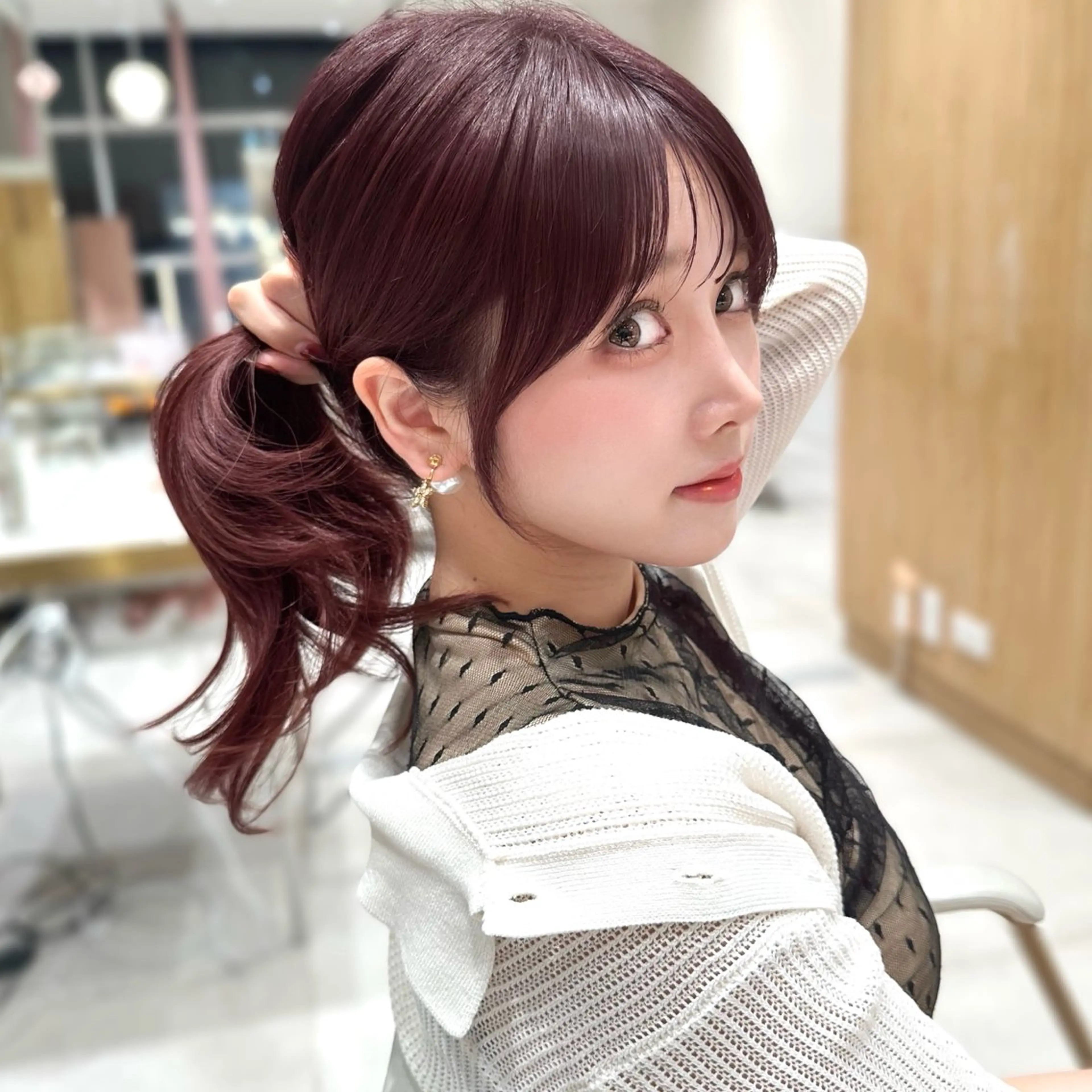 セミロング カラー カット ヘアカラー トリートメント 🇰🇷韓国風くびれ ヘア🇰🇷中村優大のヘアスタイル