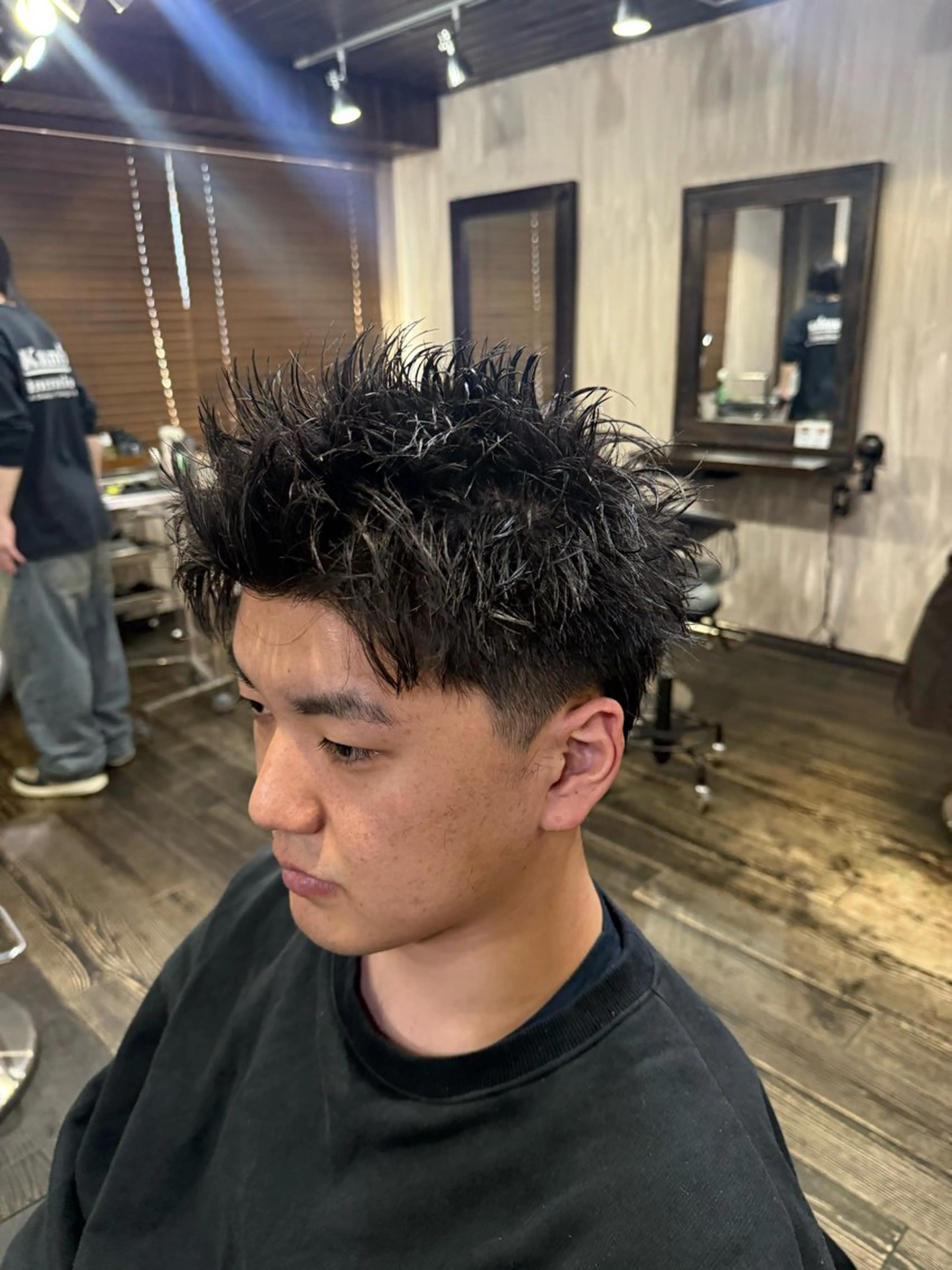 ショート メンズ スパイキーショート ショートヘア カット トリートメント メンズカット/パーマ 艶カラーTAIGA︎のヘアスタイル