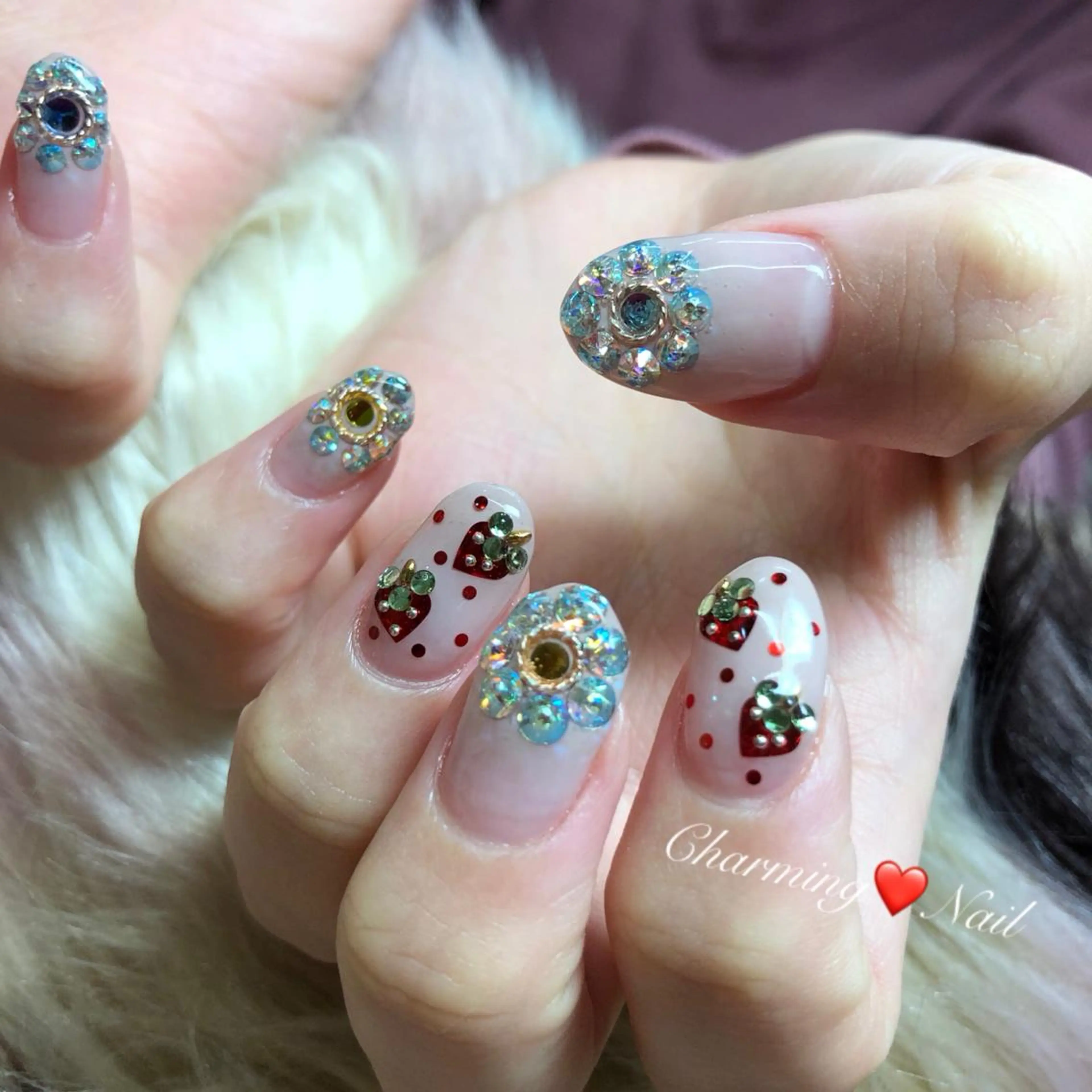 ネイル アートネイル 長さ出し ジェルネイル キラキラネイル バレンタイン Charming❤️Nail所属・Nailist Amiのその他イメージ