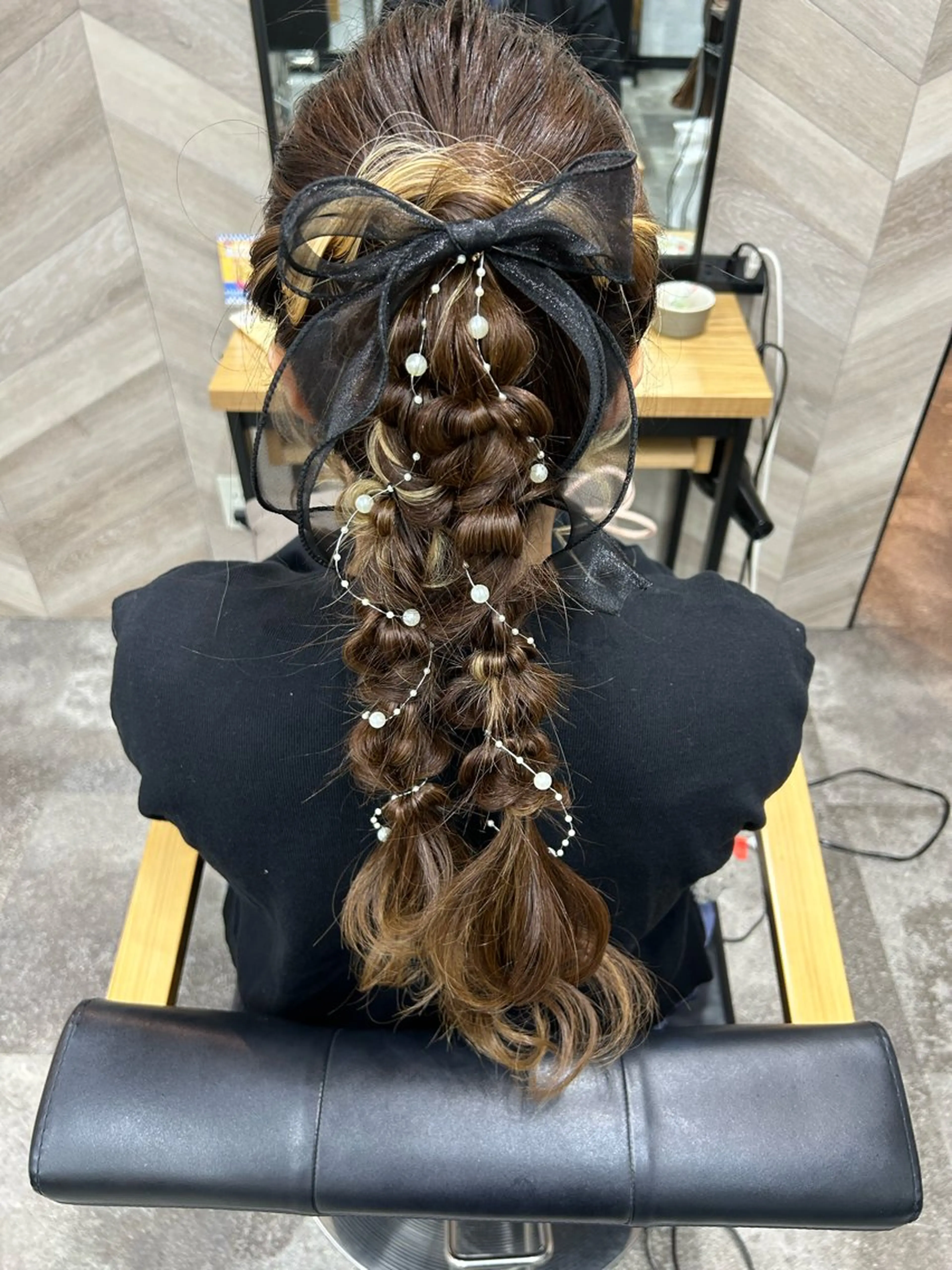 ロング ヘアアレンジ ポニーテール ヘアセット 飯塚 沙衣のヘアスタイル