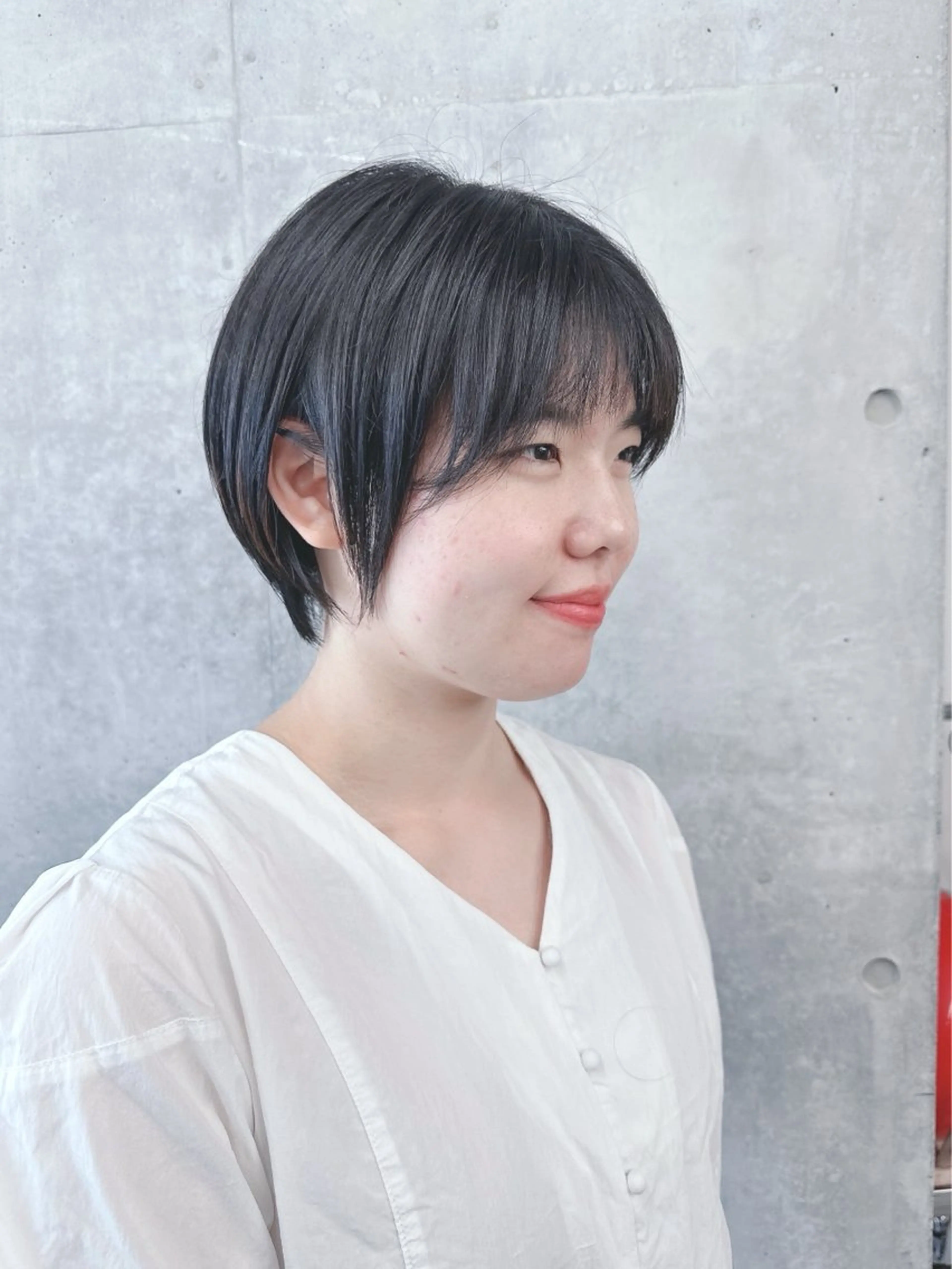 ミディアム カット トリートメント ヘッドスパ パーマボブ/丸みボブ /くせ毛/とういのヘアスタイル