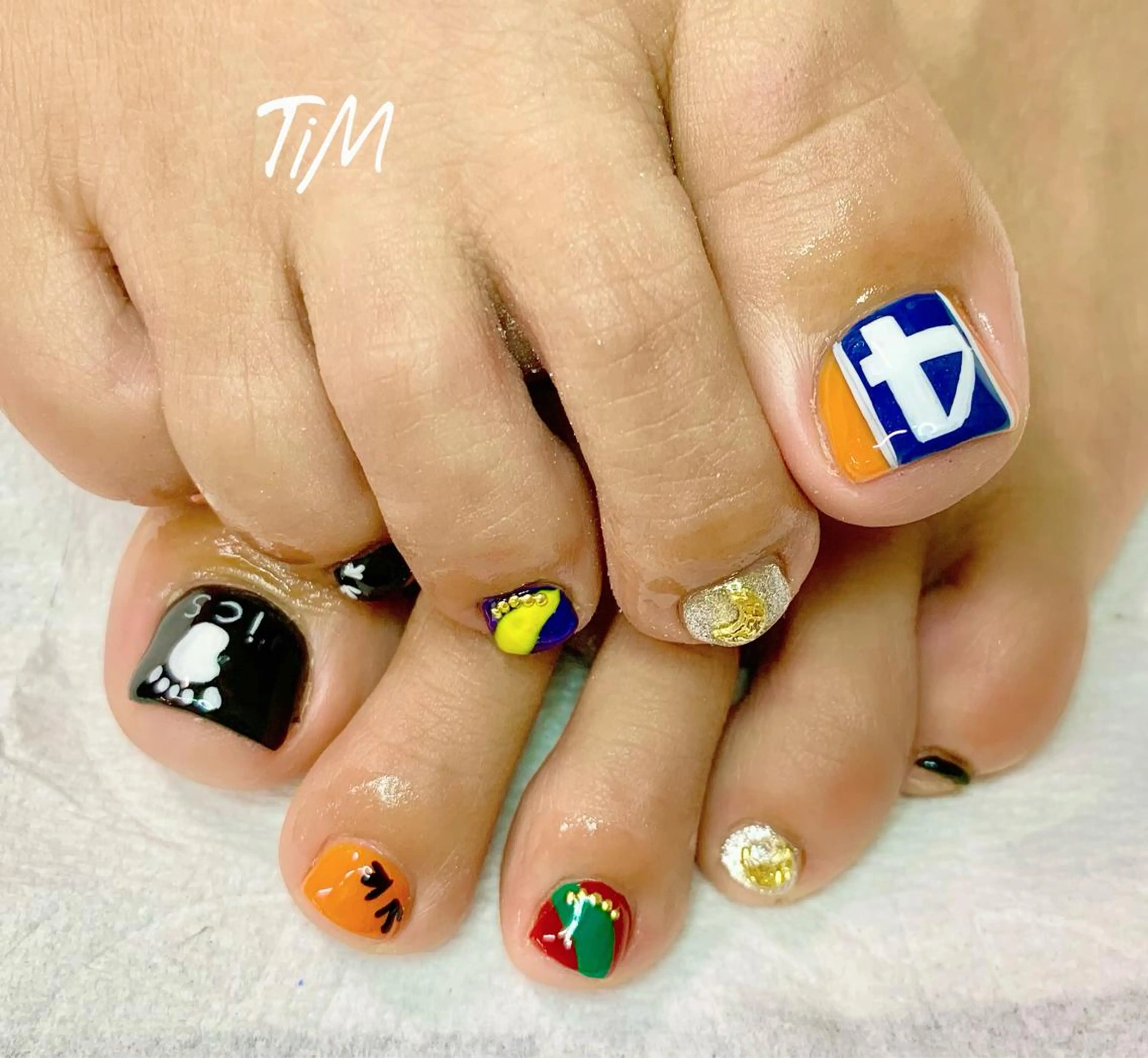 ショート ネイル フットネイル Beauty Studio TiM所属・TiM【ティム】 近鉄八尾店のマツエク・マツパデザイン