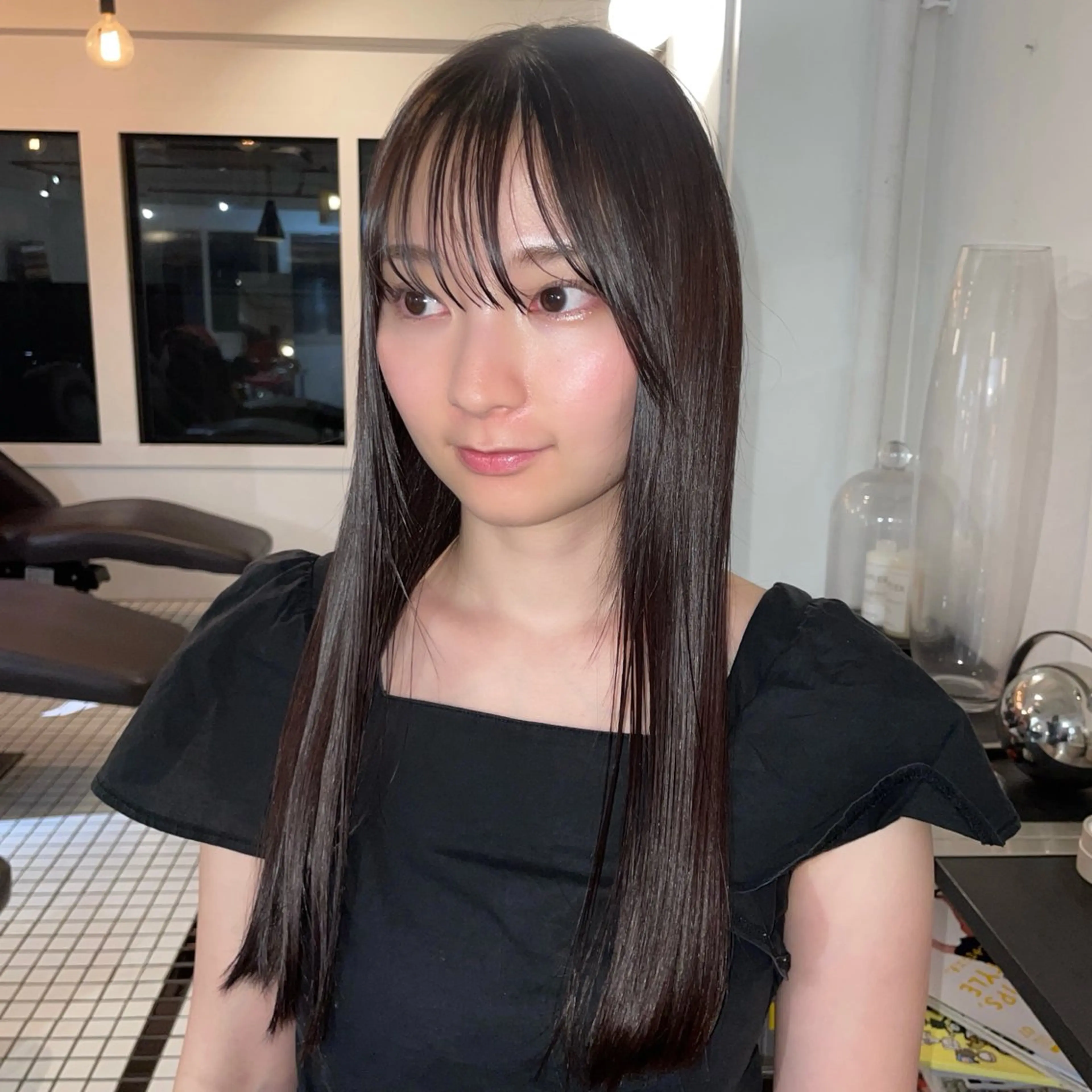ロング カラー スミレ／透明感カラー ／高円寺美容室のヘアスタイル