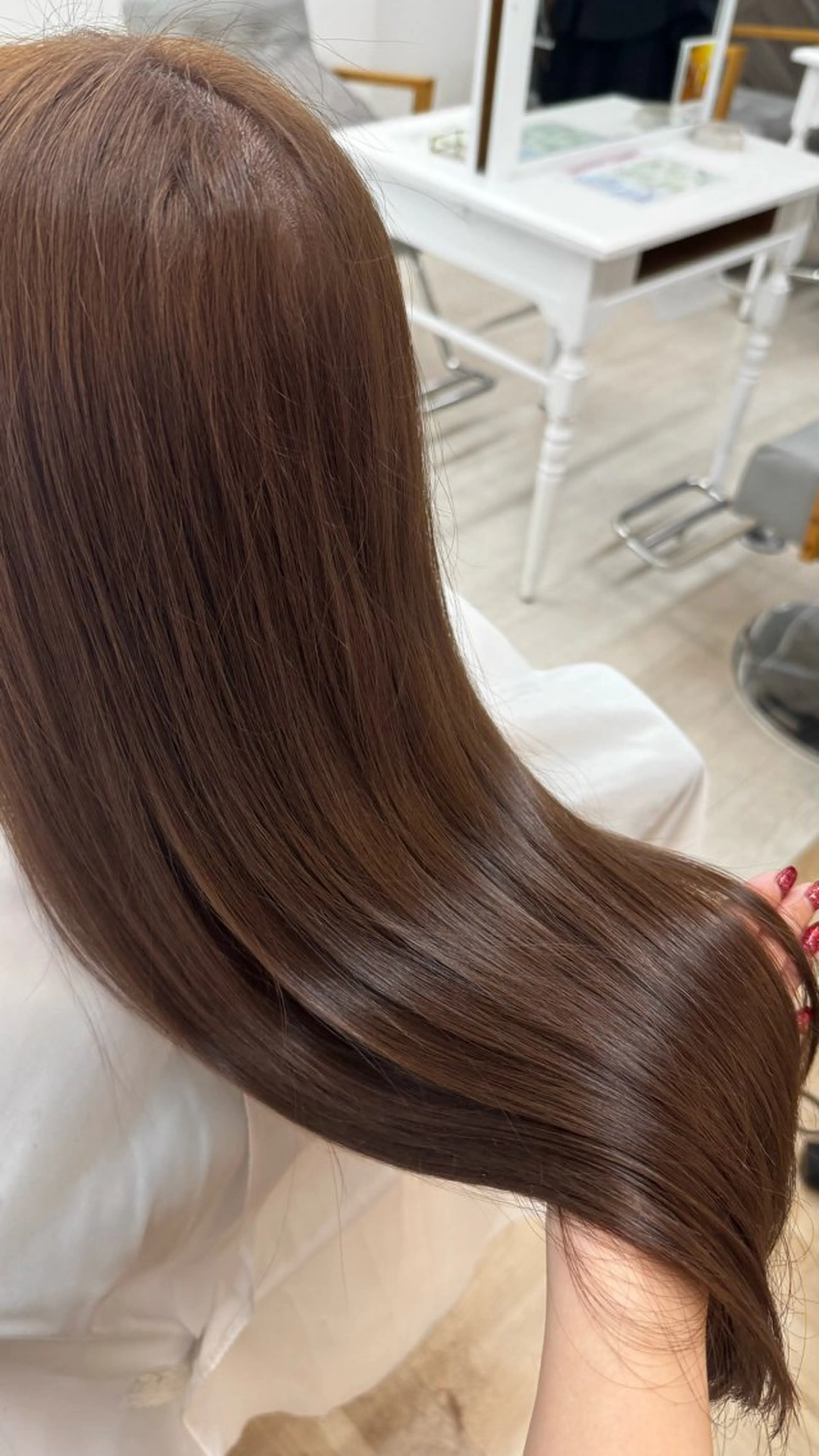セミロング カラー ヘアカラー トリートメント 武田 つぐみのヘアスタイル