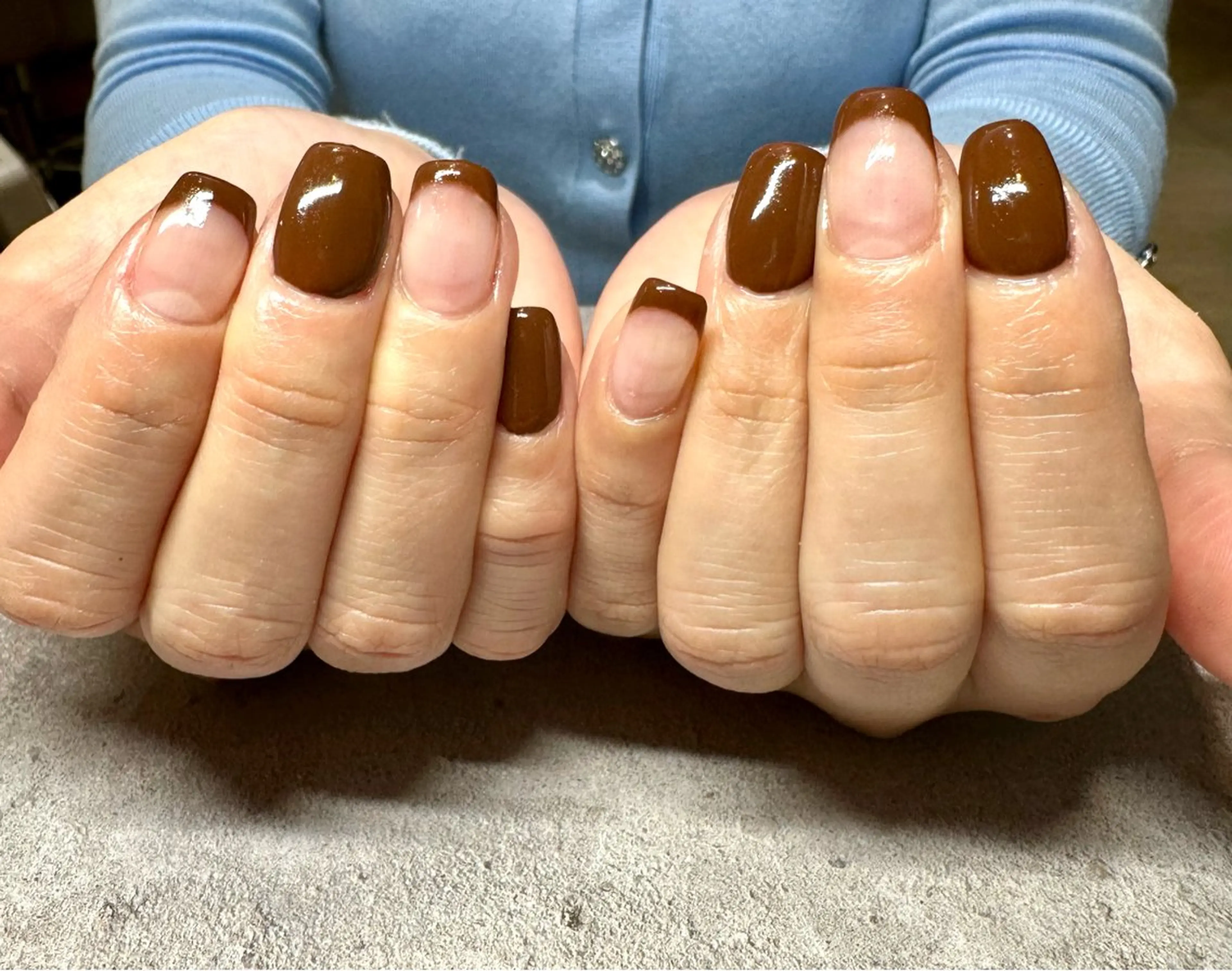 ネイル フレンチネイル ワンカラーネイル ハンドネイル Tanemoto所属・Ueda Rieのネイルデザイン