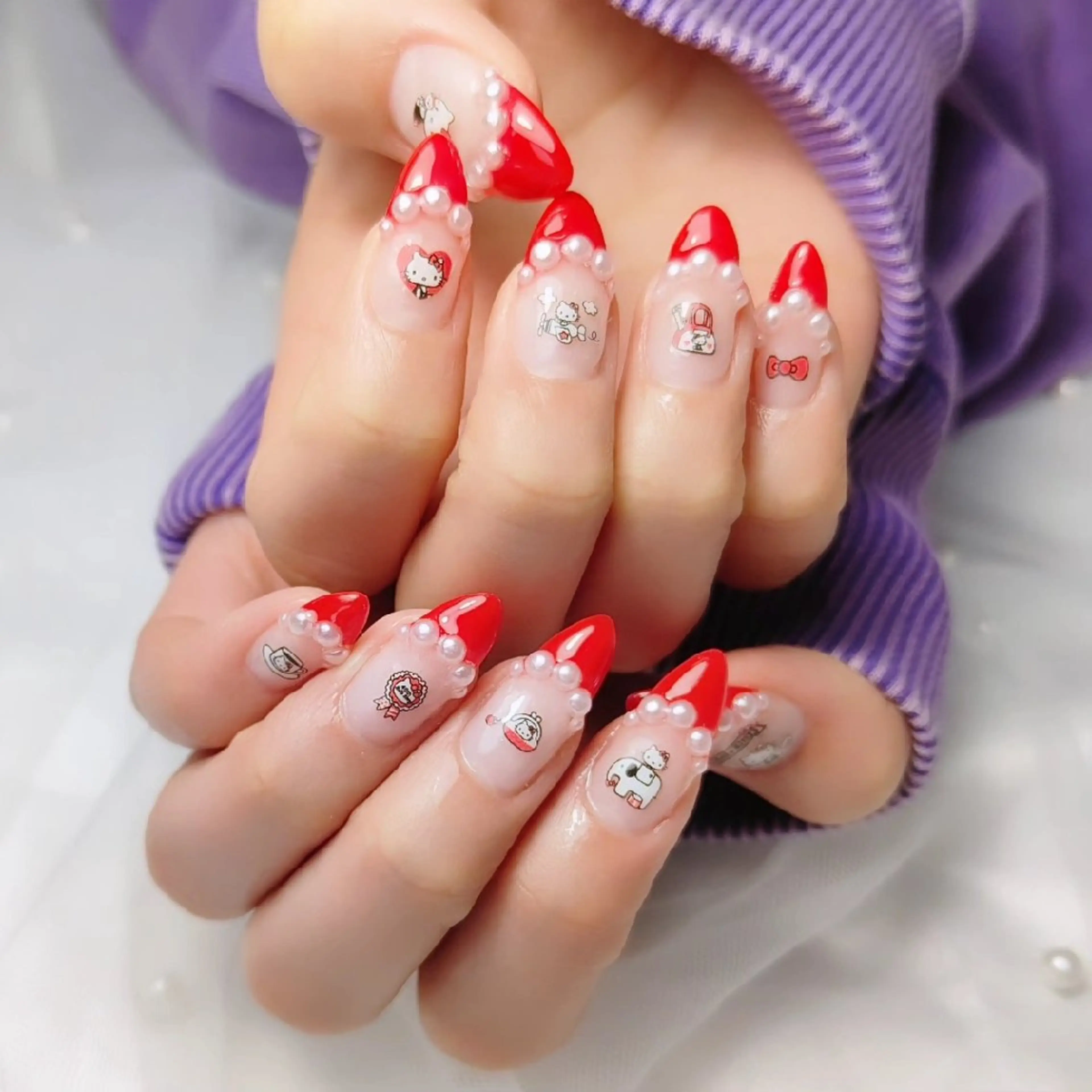 ネイル 持ち込み ハンドネイル CLEAR NAILのネイルデザイン