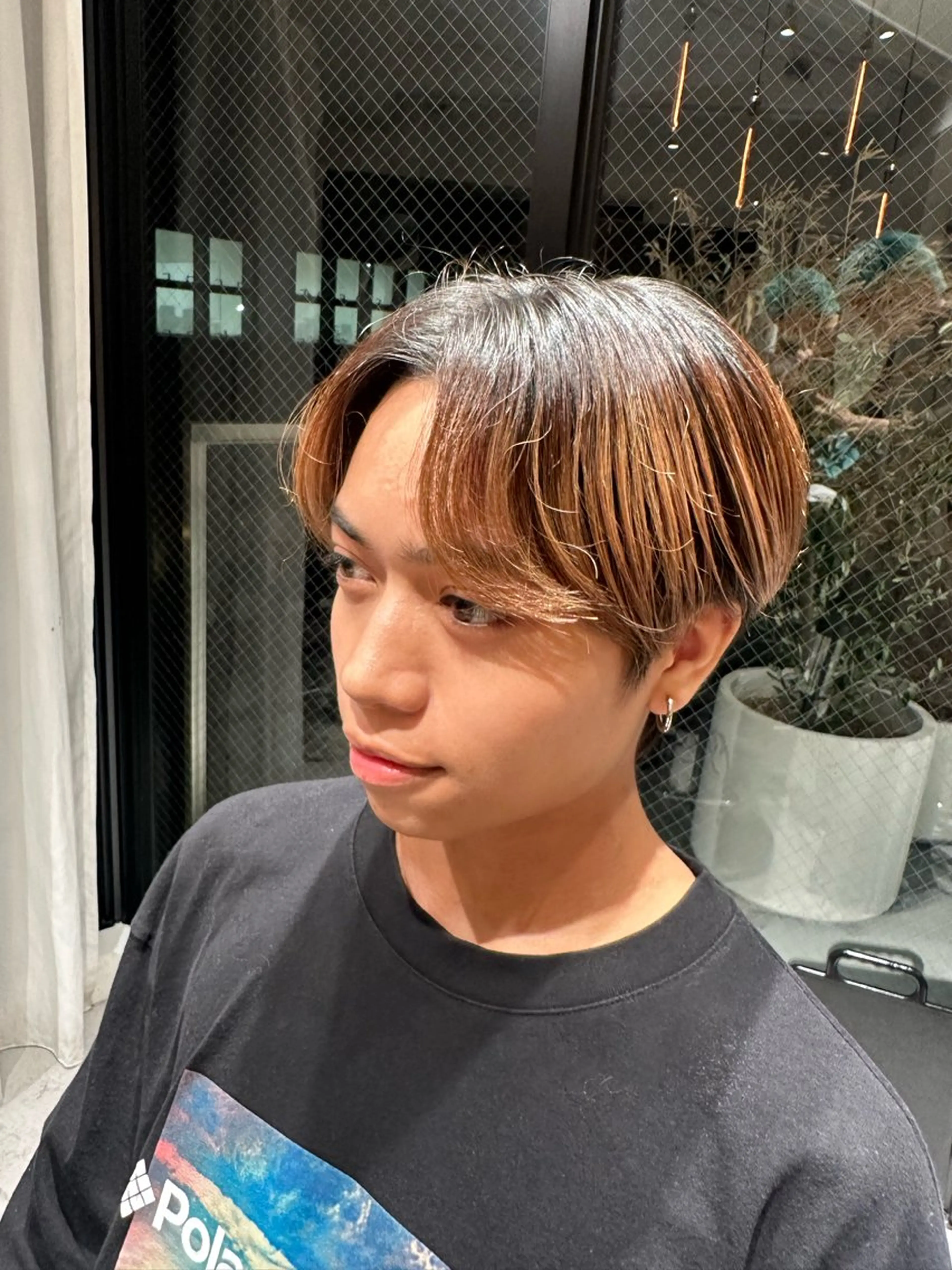 メンズ センターパート L’ami所属・小顔ショート 吉田ジョウのヘアスタイル