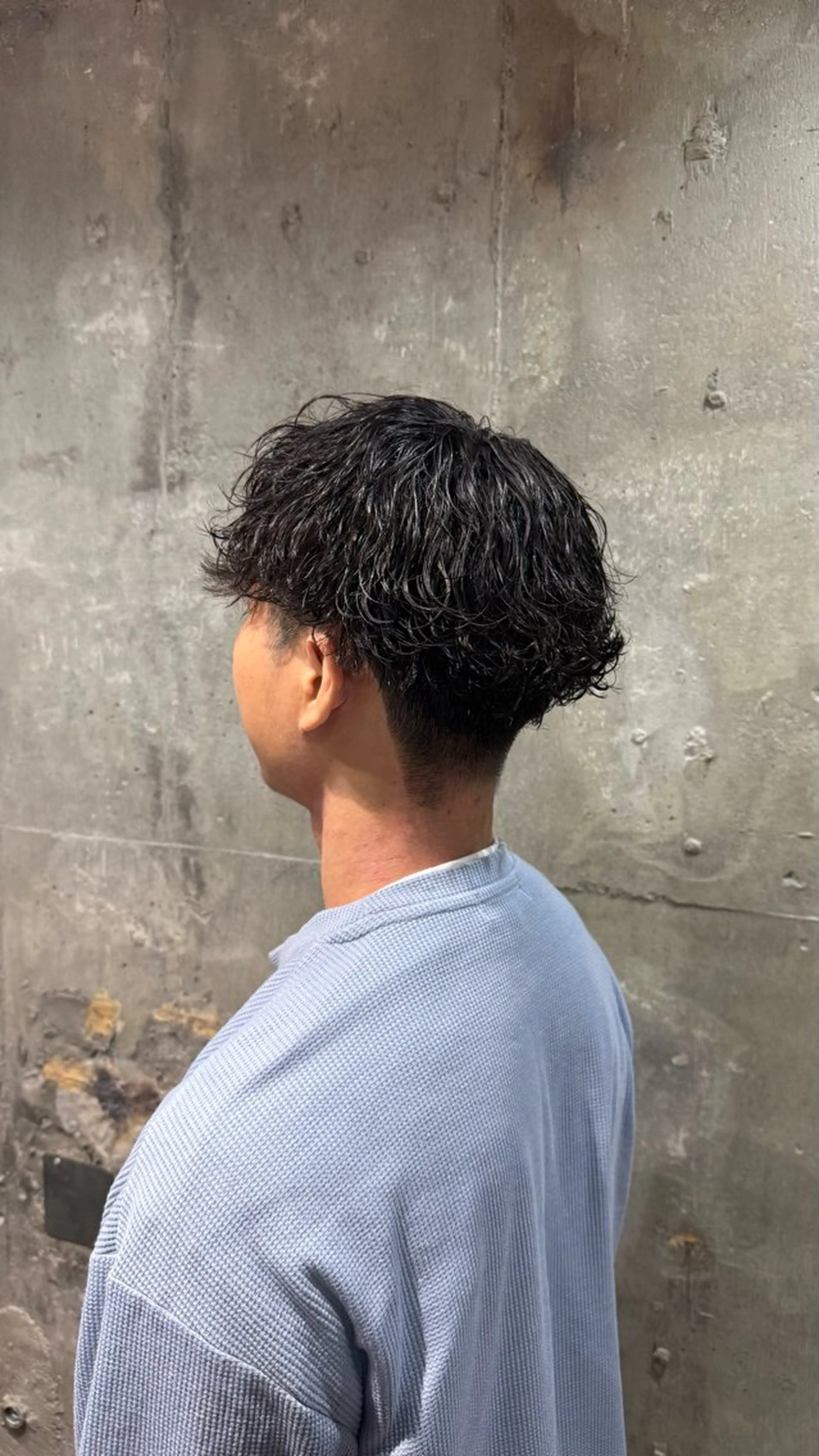 ショート パーマ メンズ メンズパーマ 波巻きパーマ SOLEIL 白井 ／メンズ専門のヘアスタイル