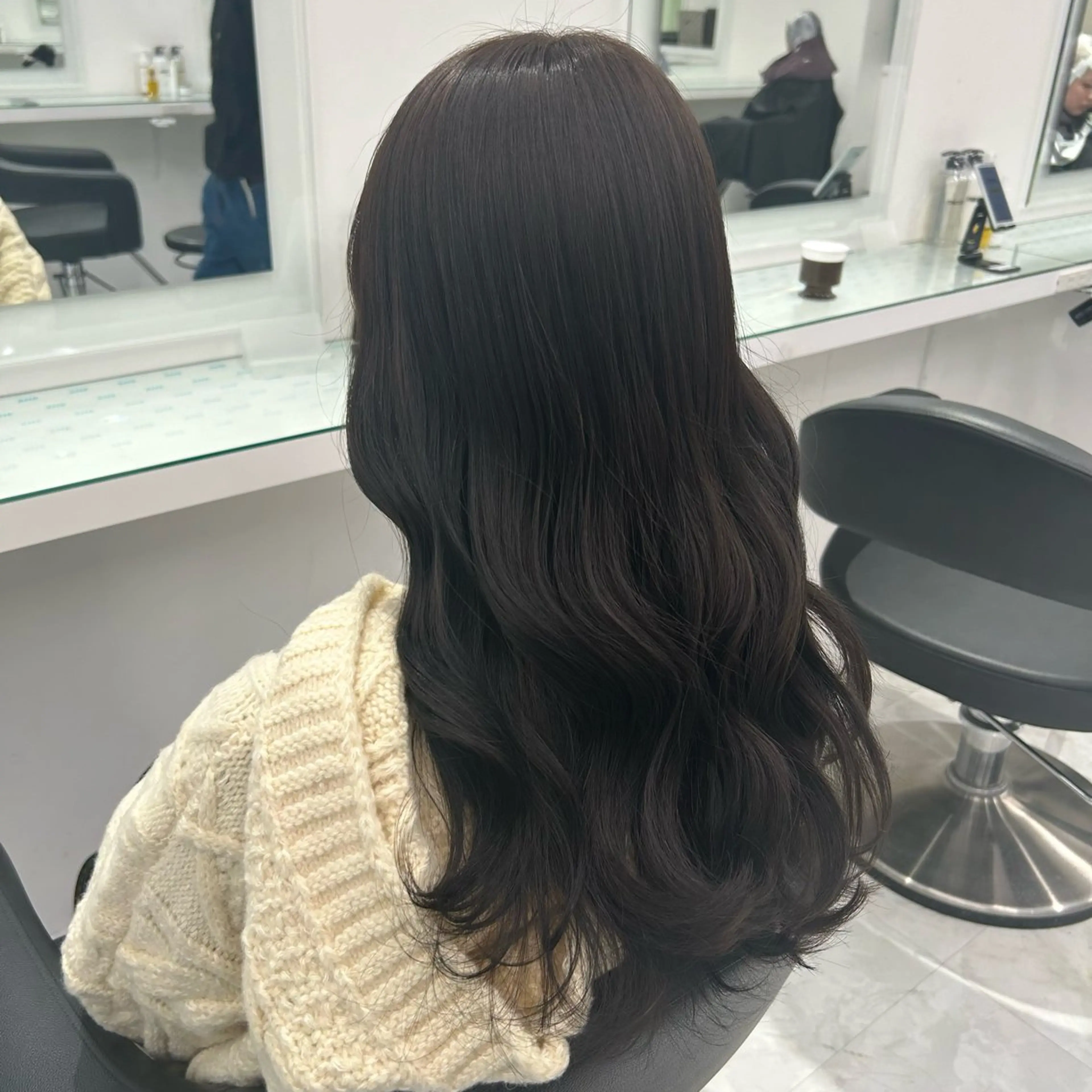 ロング ヘアカラー トリートメント 🤍大人っぽ韓国暗髪 🤍Asuka🤍のヘアスタイル