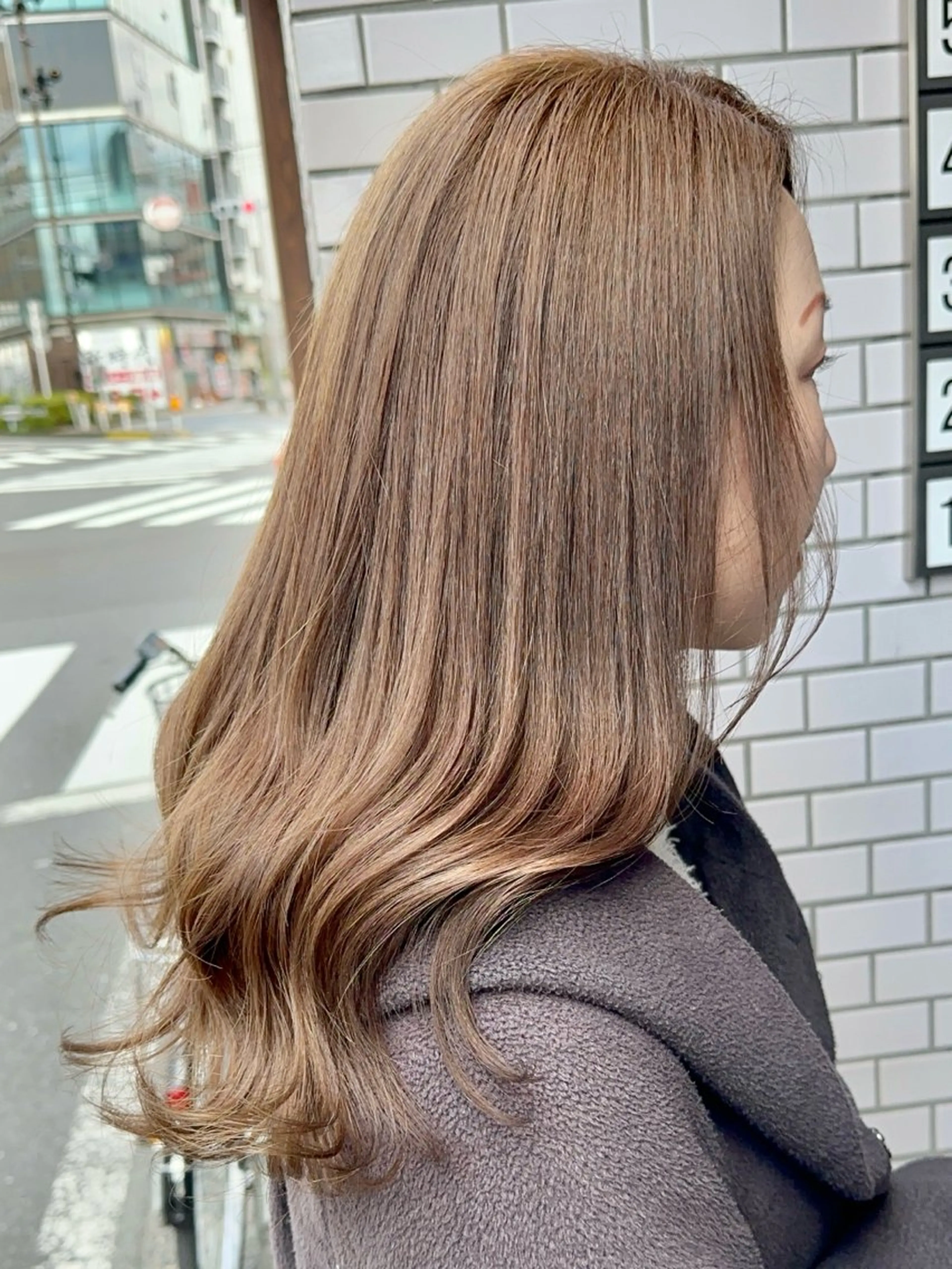 ロング 髪質改善 縮毛矯正 トリートメント 酸熱トリートメント トリートメント 美髪トリートメント ✨🤍モモハ🤍✨のヘアスタイル