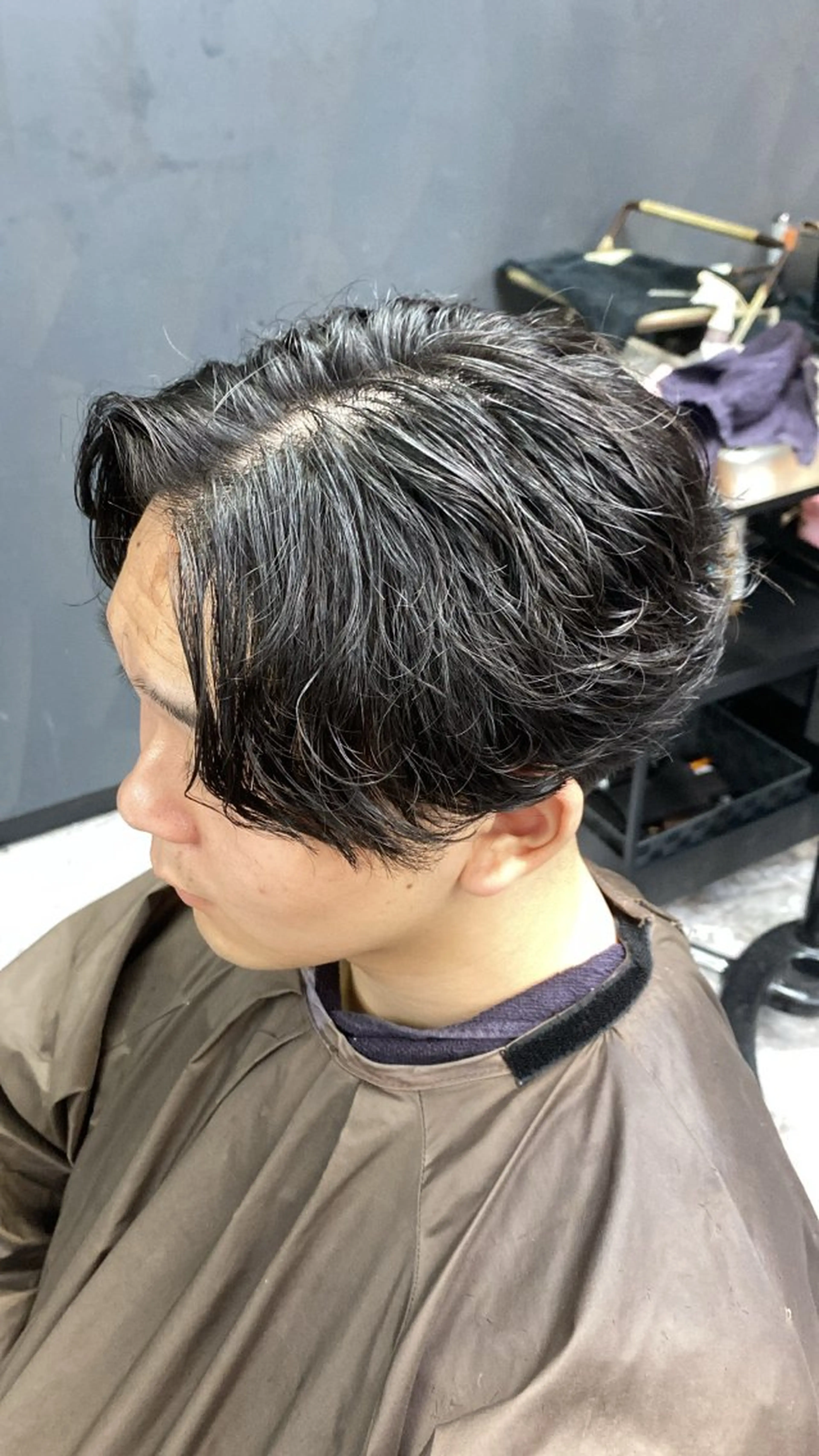 ショート パーマ 池田 亮雅のヘアスタイル
