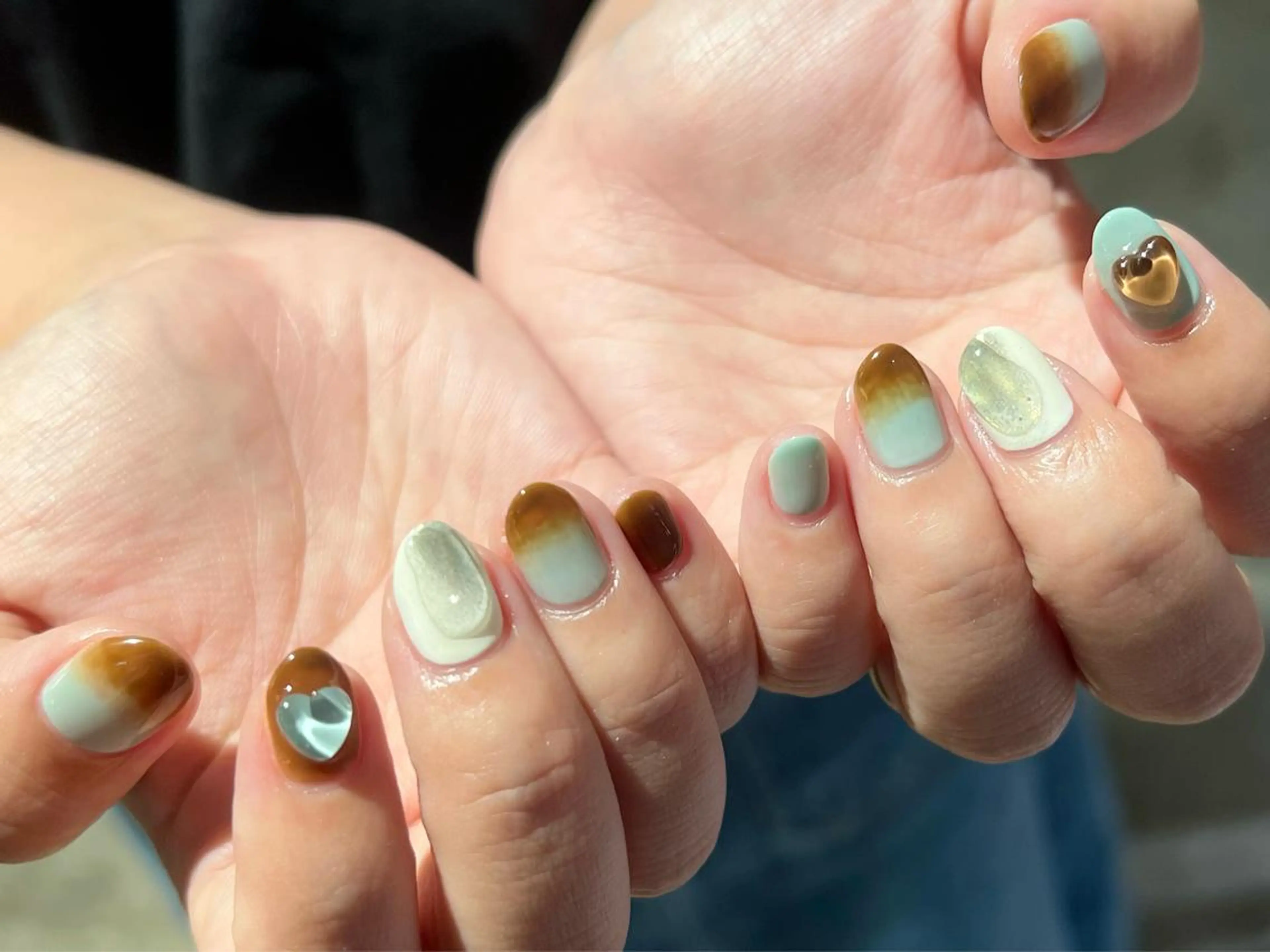 ネイル fumina 💚💛のネイルデザイン