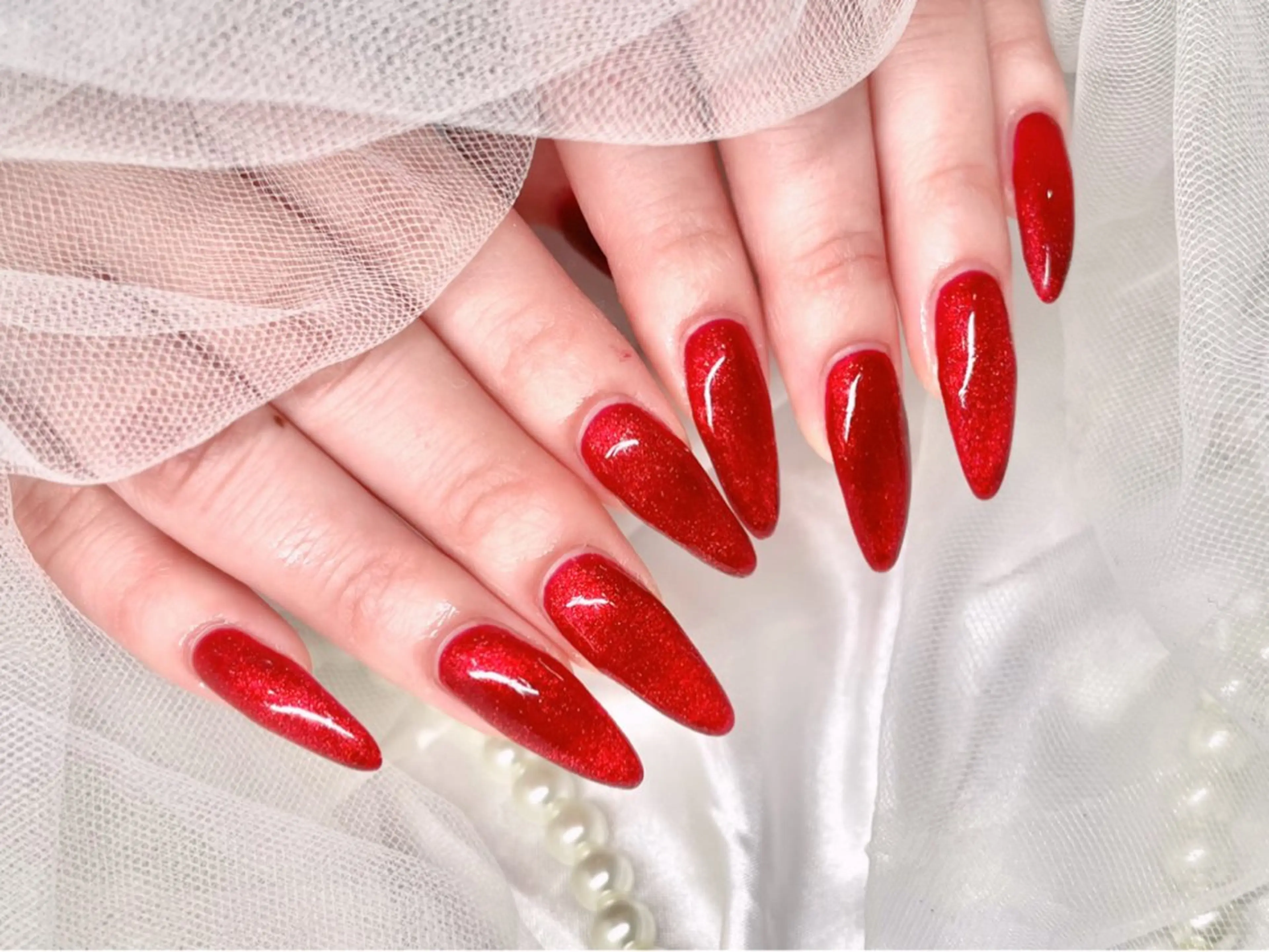 ネイル 長さ出し ロングネイル ネイルチップ ハンドネイル ゆりか ジョアアンジェ福島のネイルデザイン